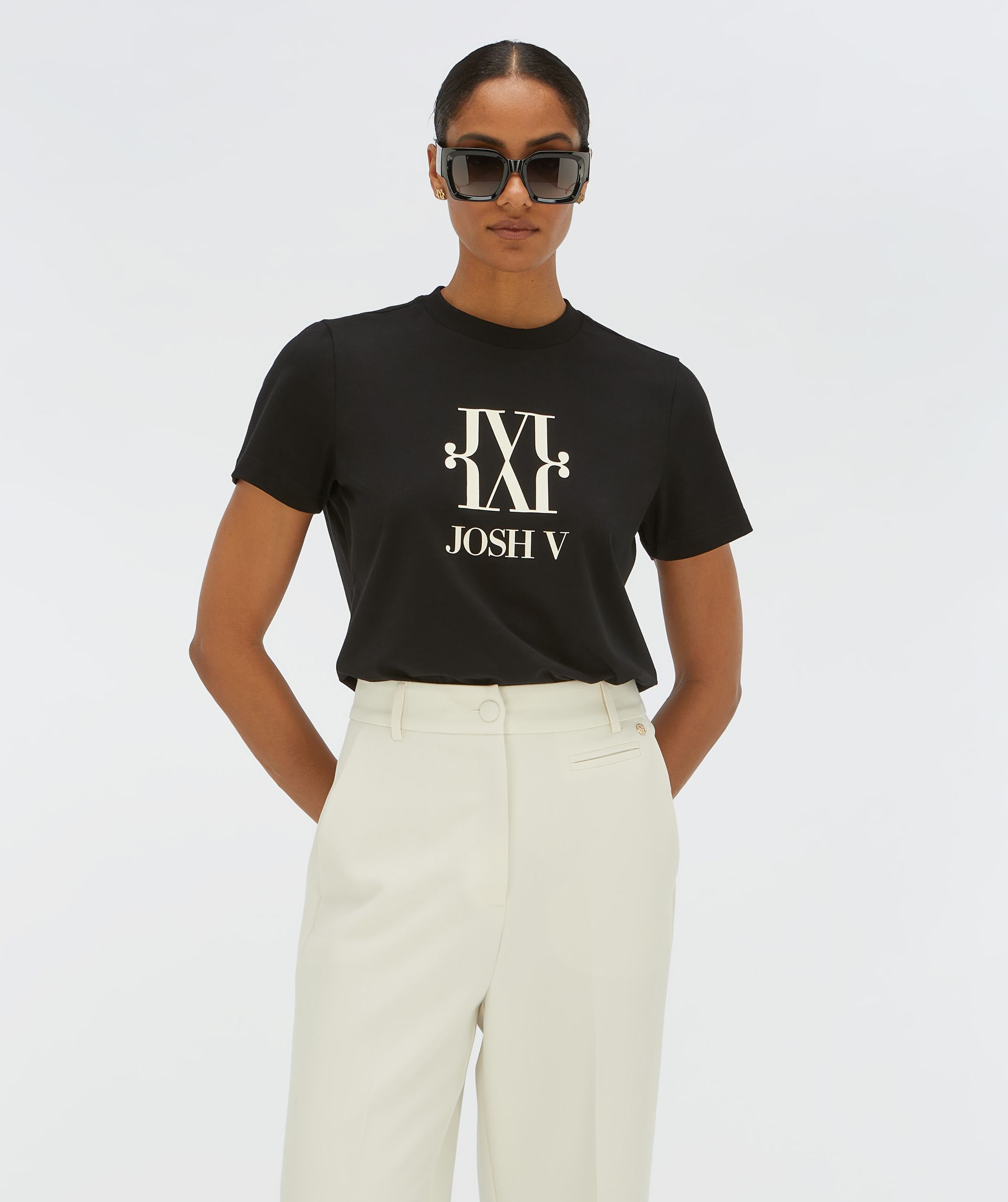 JV DORIE MONOGRAM slim fit T-shirt