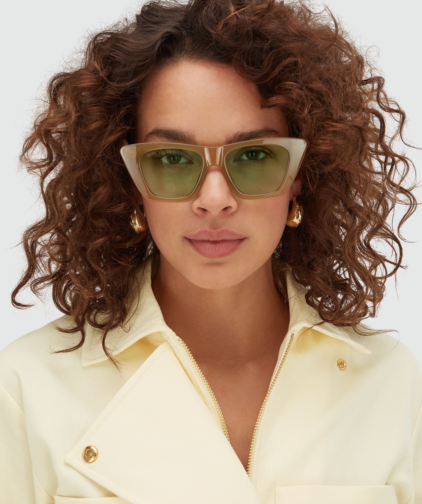 JV MARLOW zonnebril Olive Green l JOSH V | Official online shop