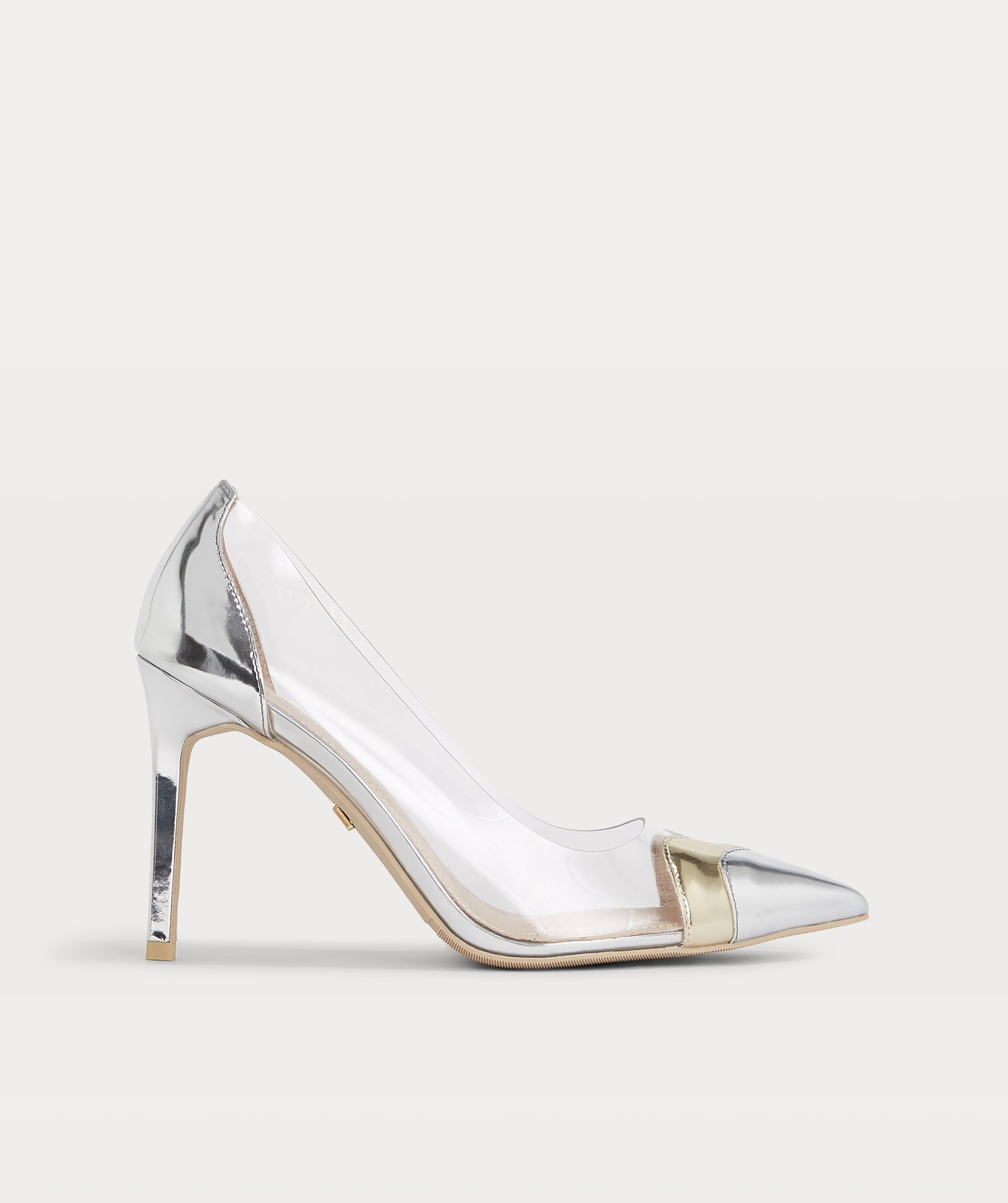 JV MICHOU pumps in metallic