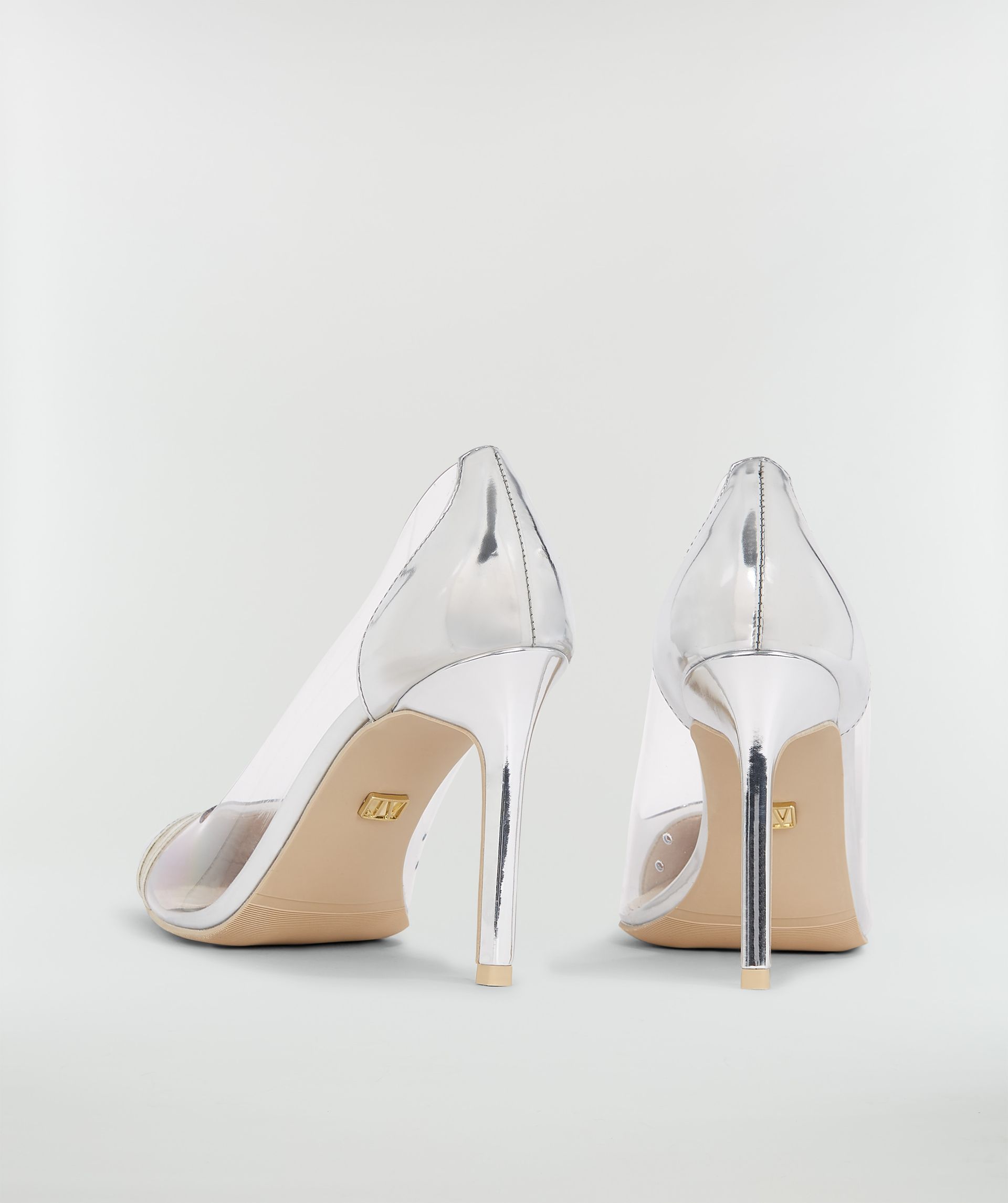 JV MICHOU pumps in metallic