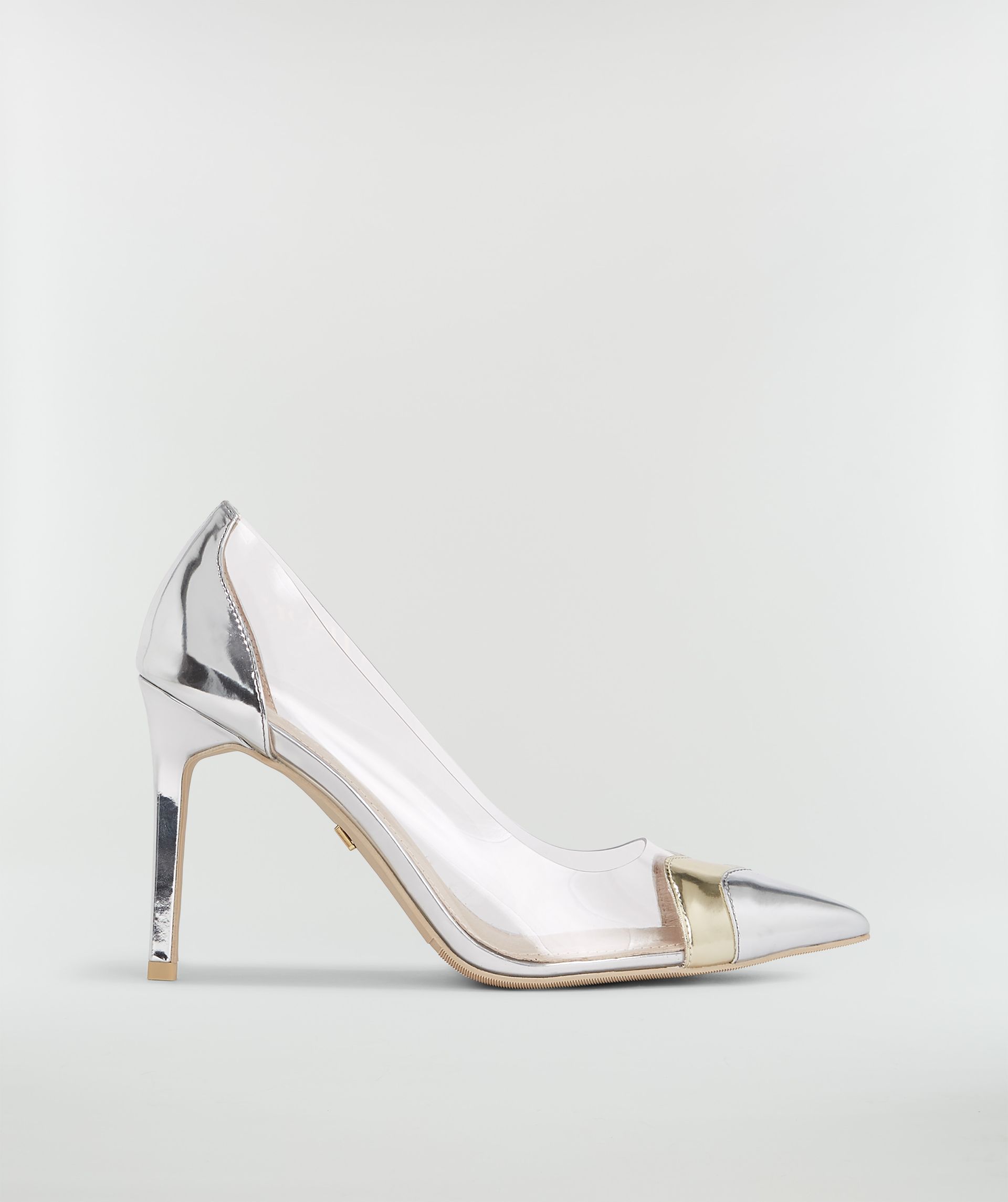 JV MICHOU pumps in metallic