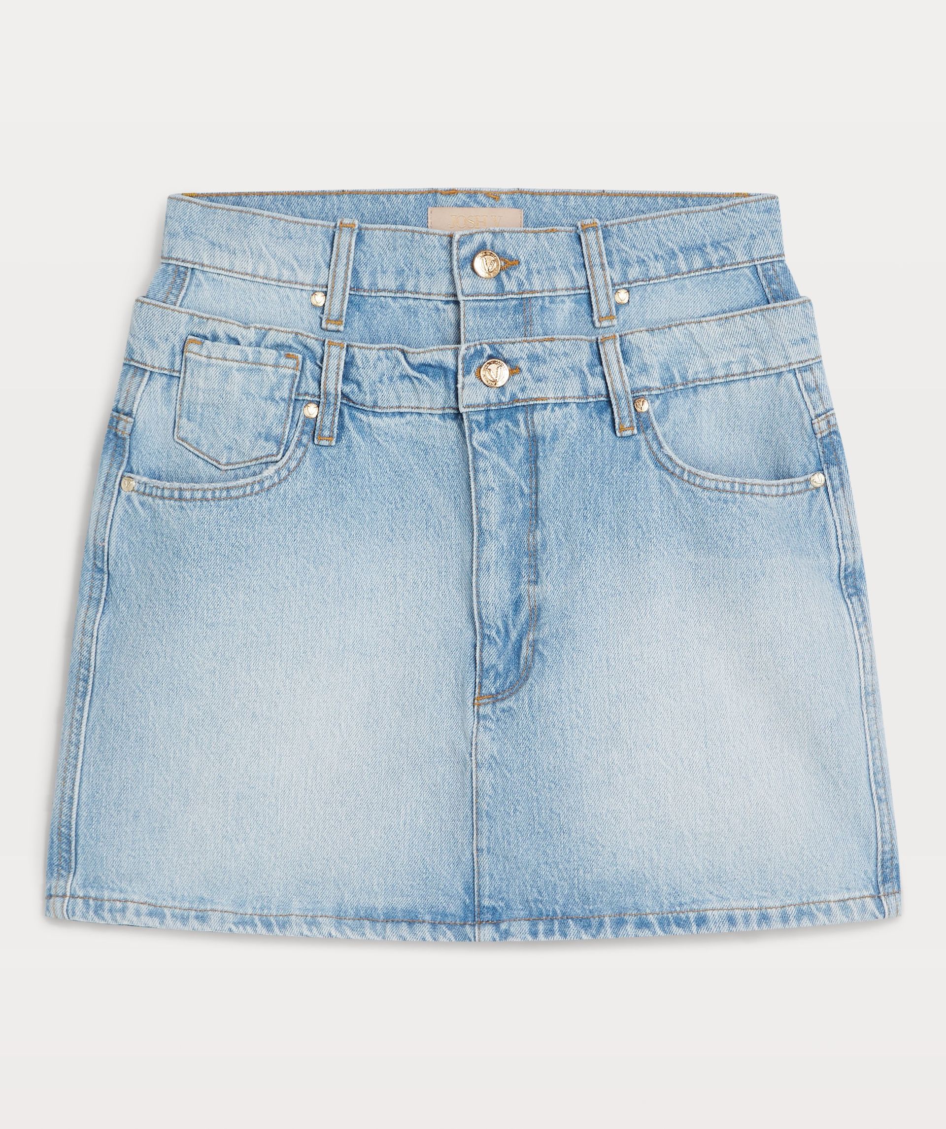 KATIA fitted mini skirt in denim