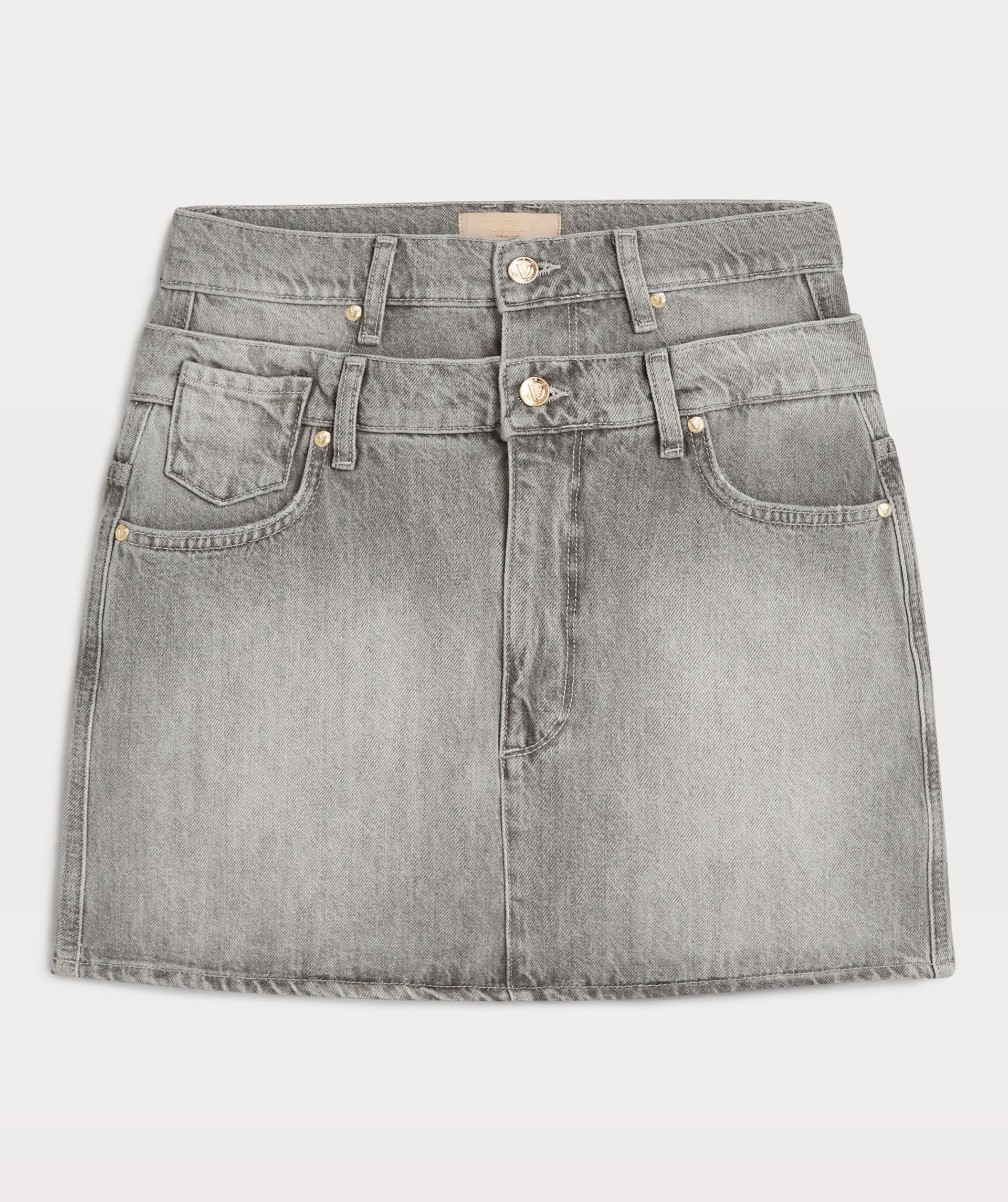 KATIA fitted mini skirt in denim