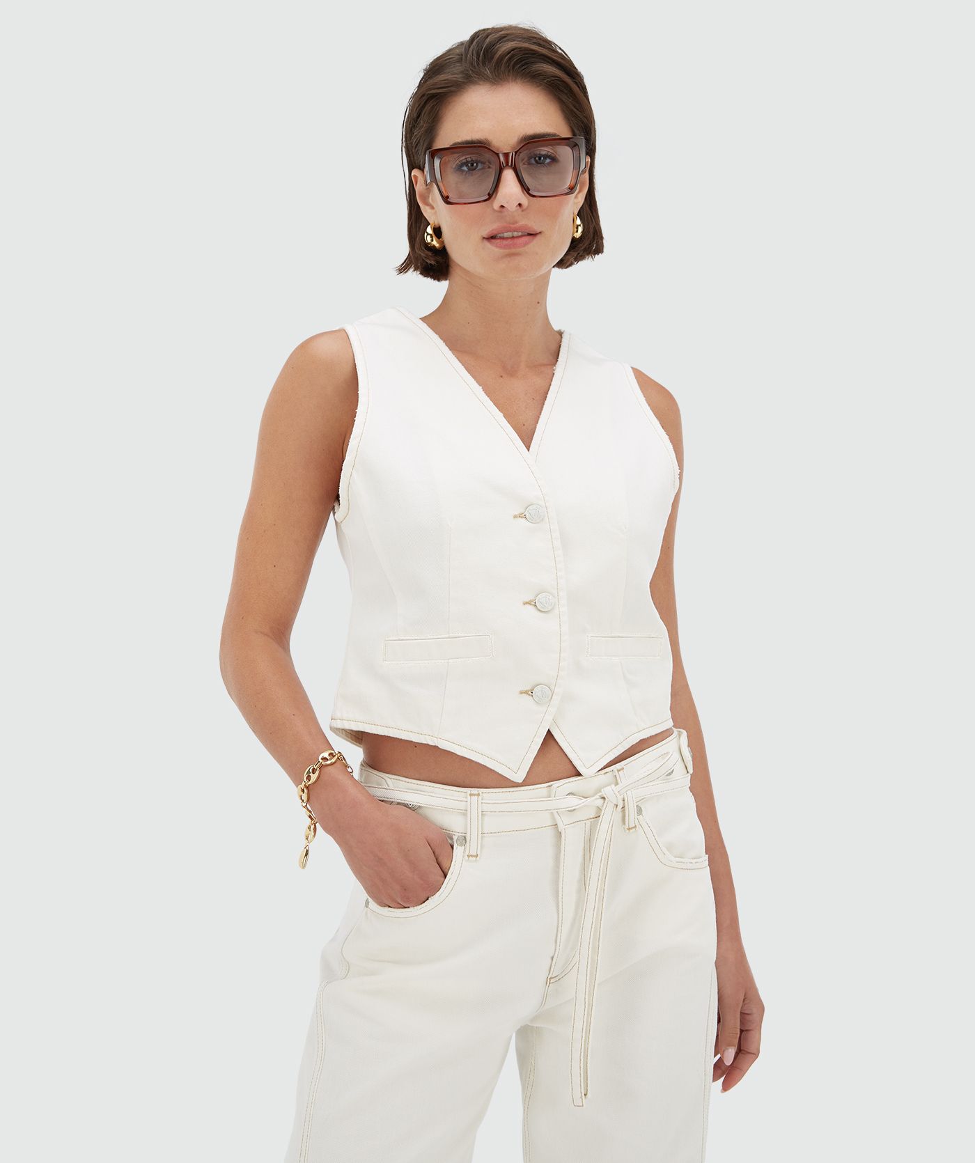 KAY relaxed fit gilet
