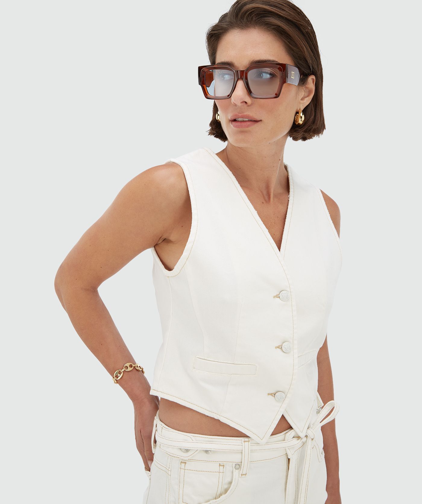 KAY relaxed fit gilet