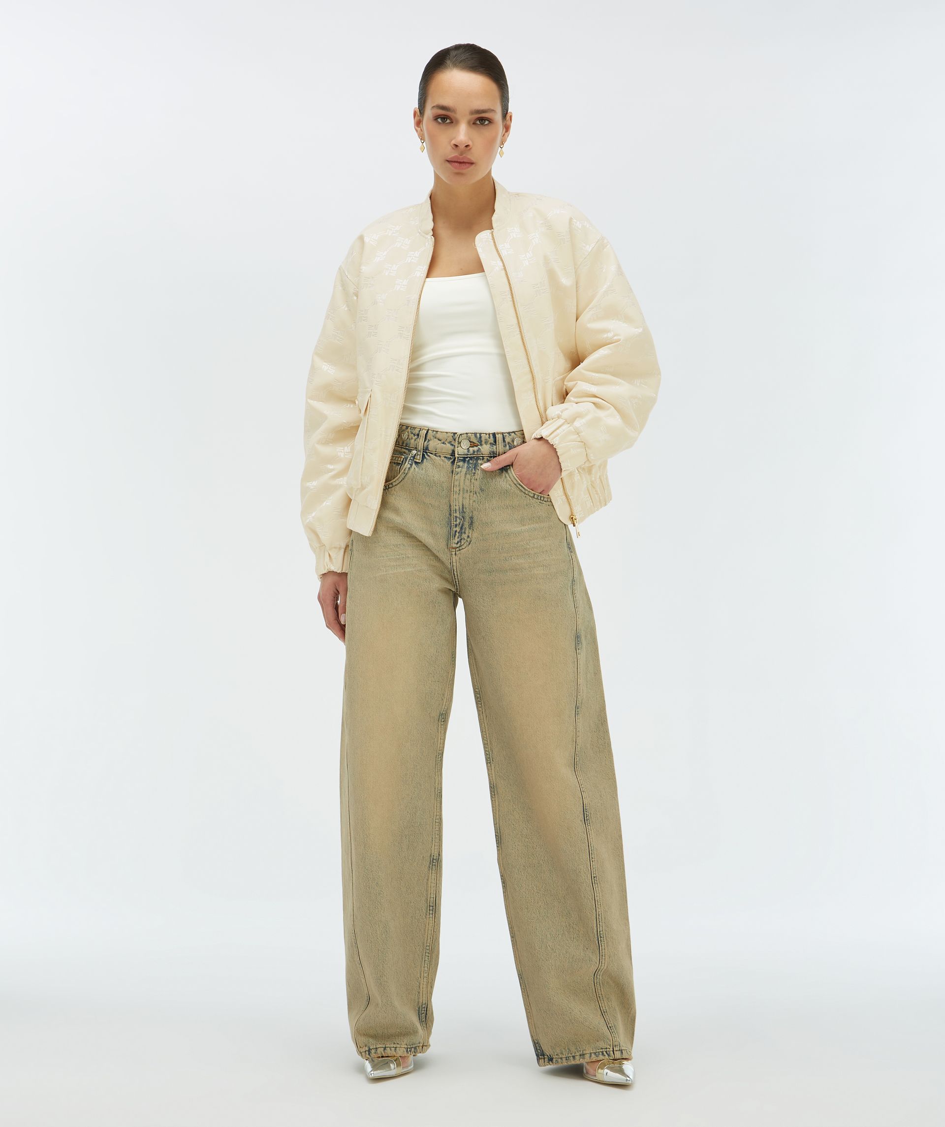KELSEY oversized Bomberjacke mit Logoprint