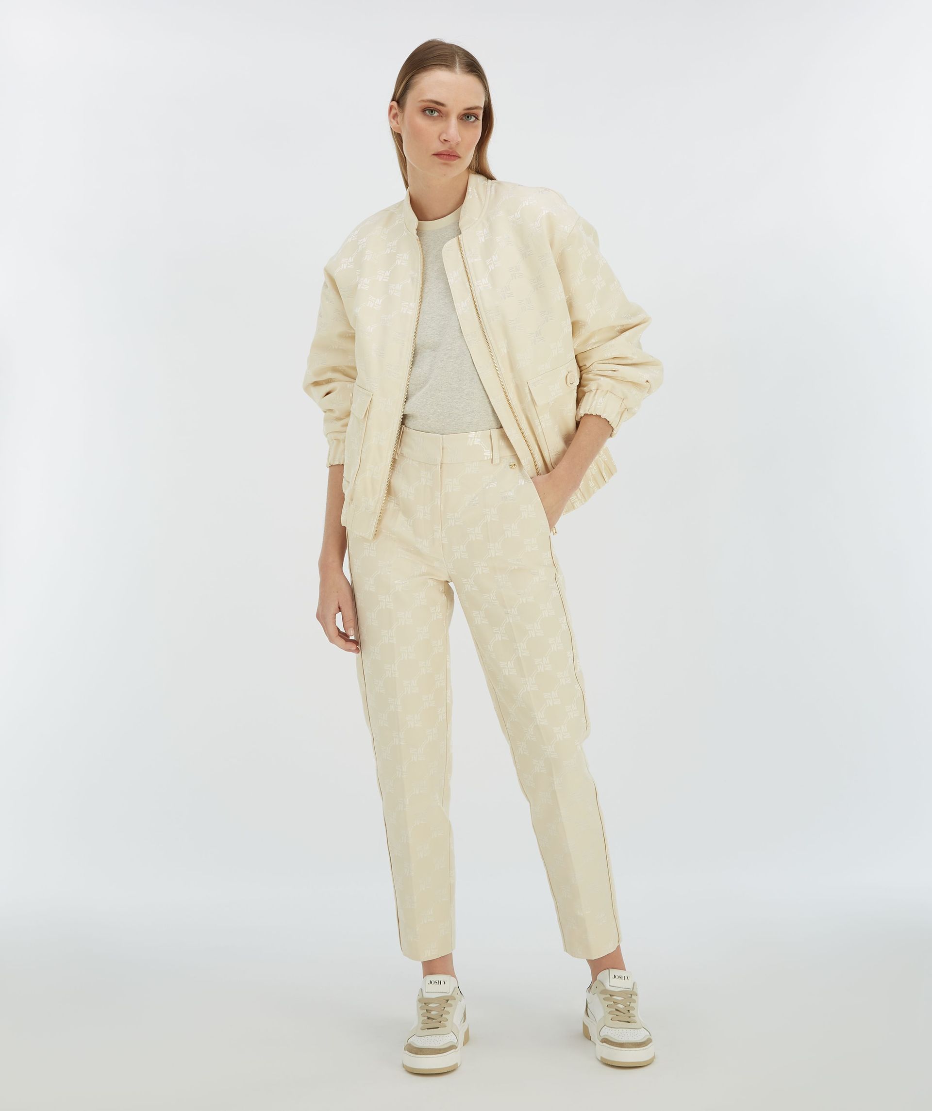 KELSEY oversized bomber met logoprint