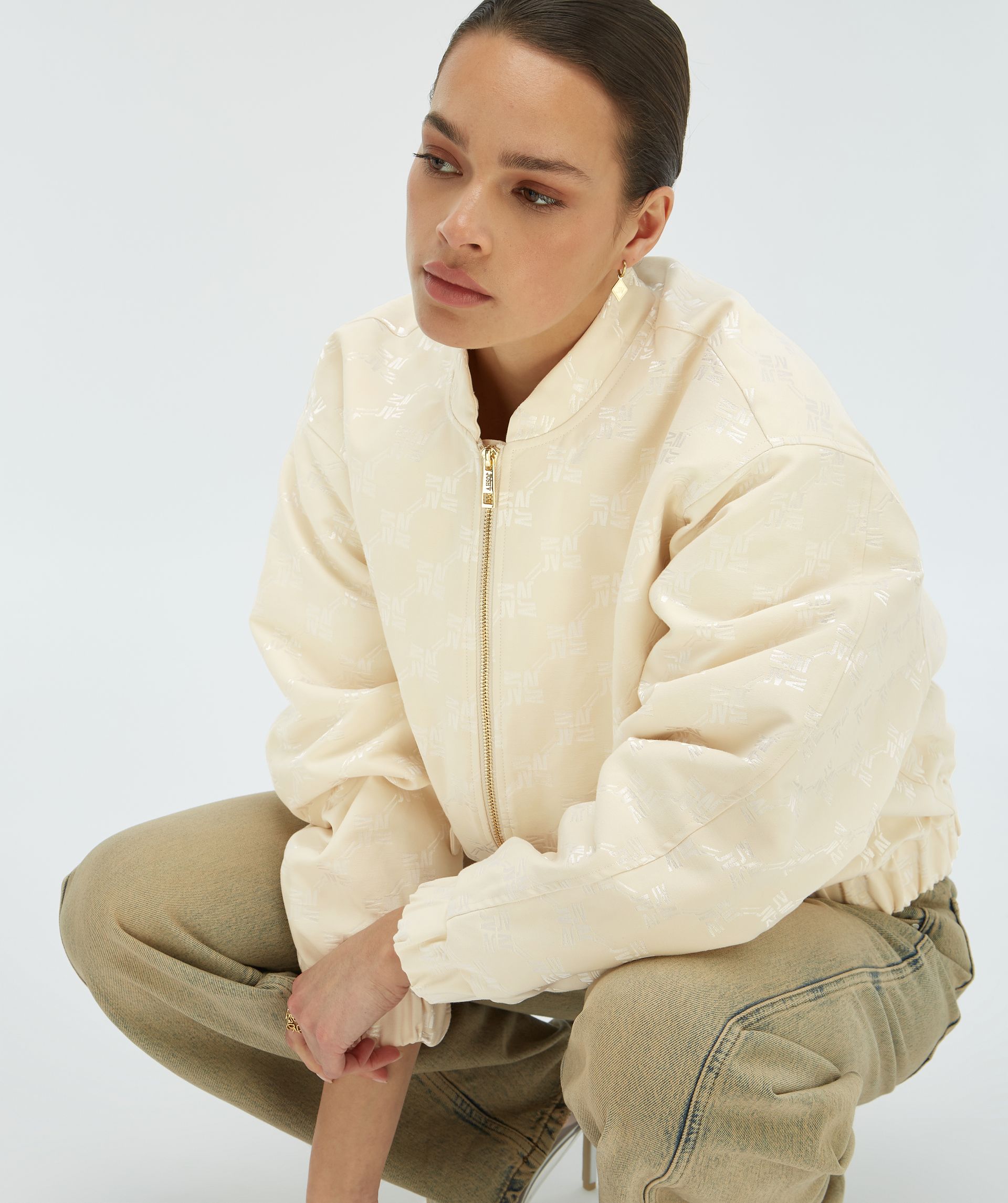 KELSEY oversized Bomberjacke mit Logoprint