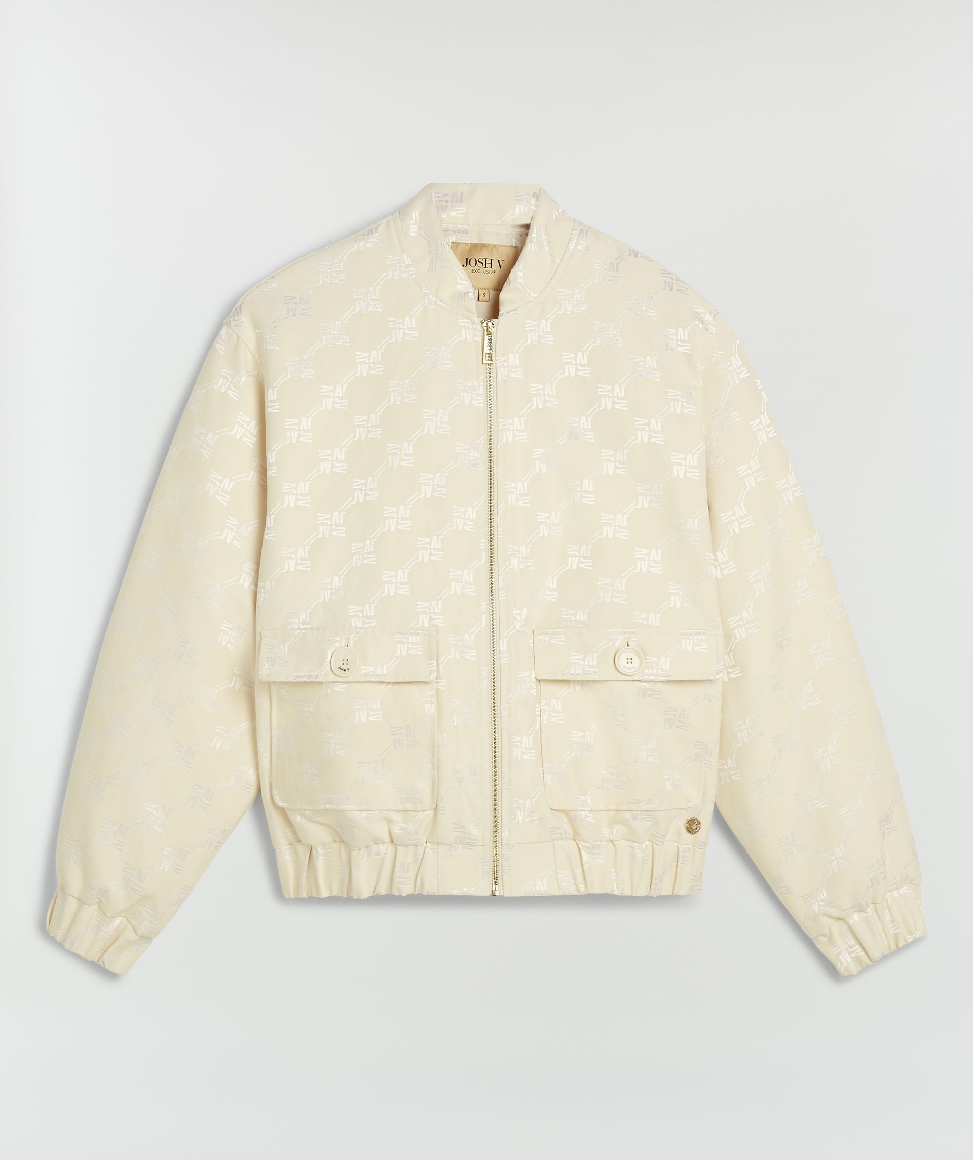 KELSEY oversized bomber met logoprint