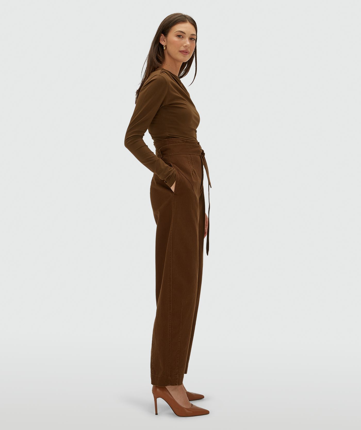 JV-KIAN high-rise balloon-fit trousers