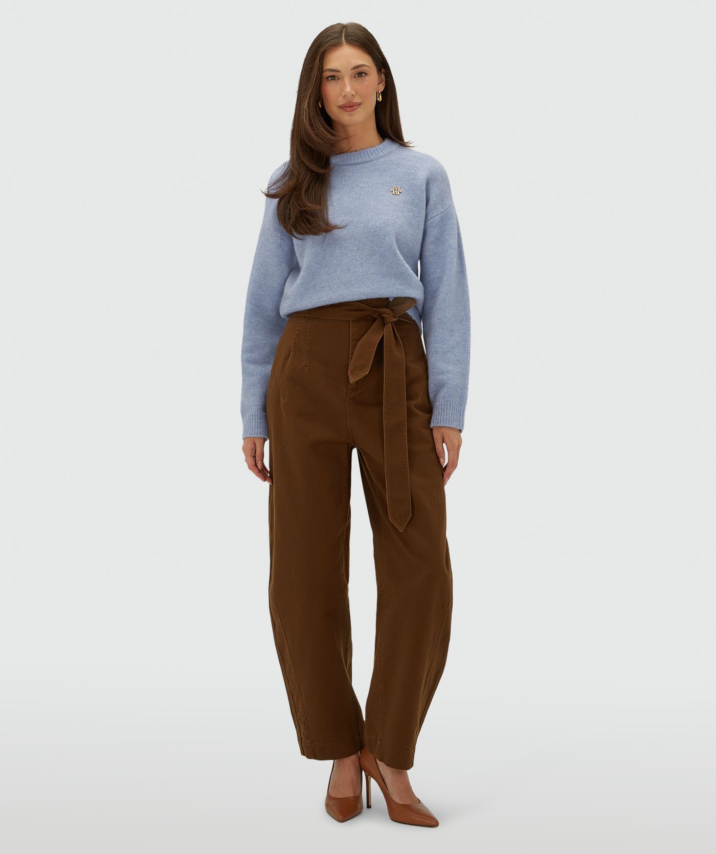 JV-KIAN high-rise balloon-fit trousers