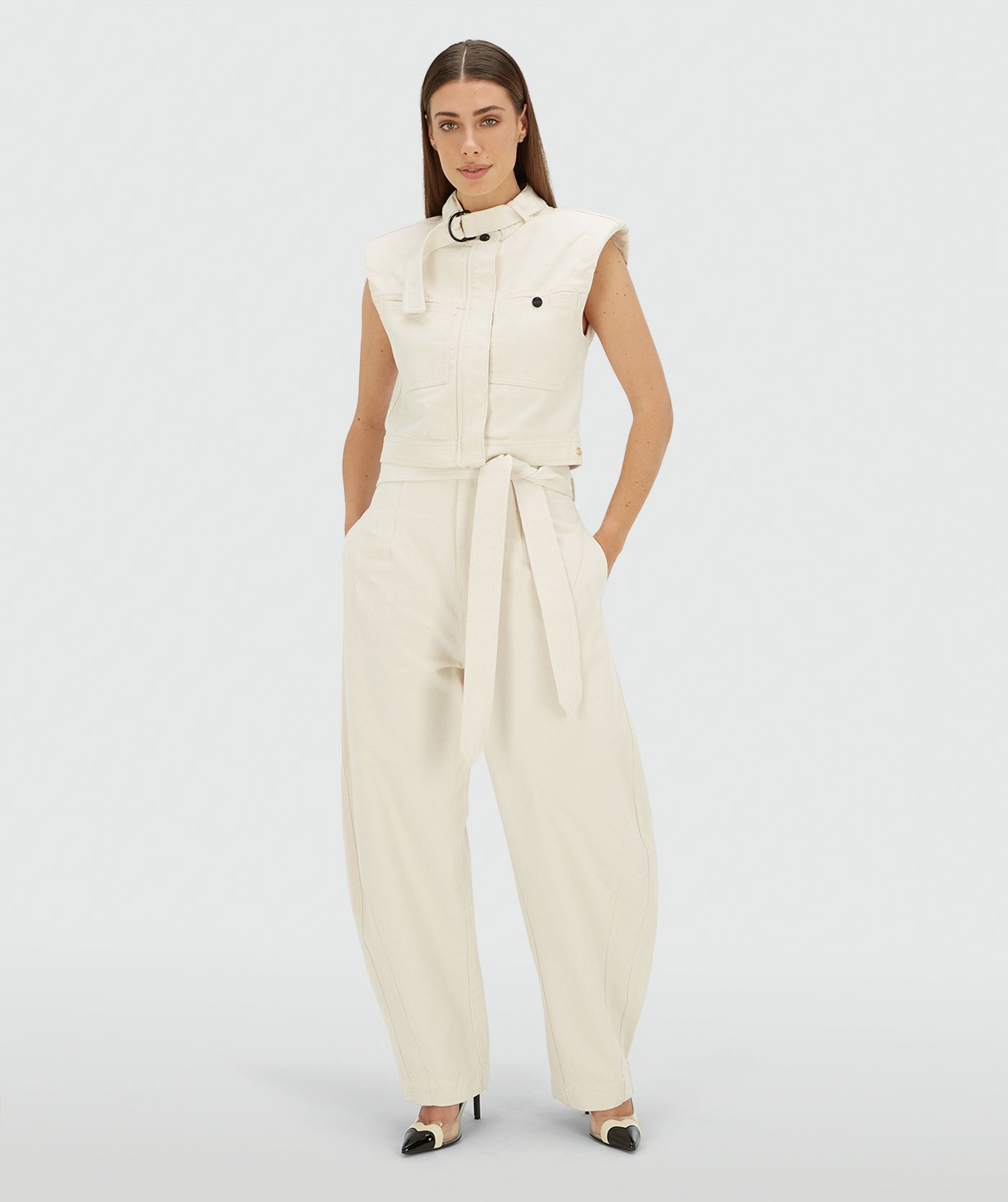 KIAN high waisted balloon fit broek 