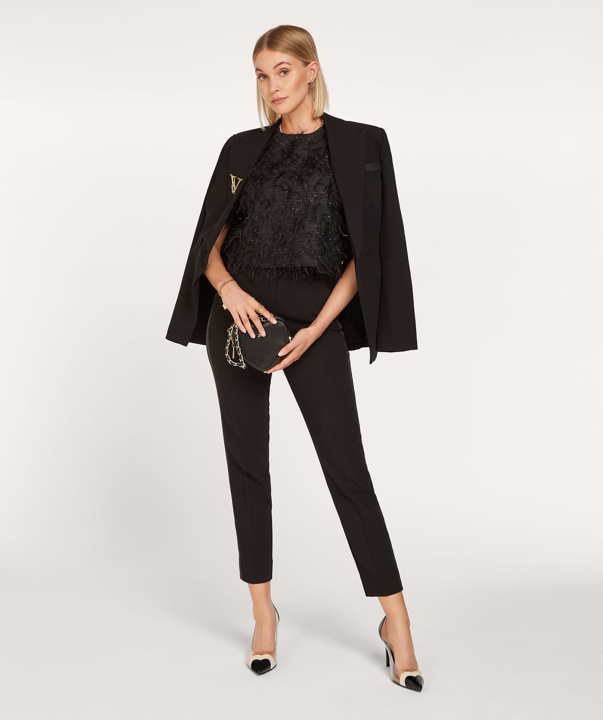 KILIANA Gekürztes Top mit Lurex