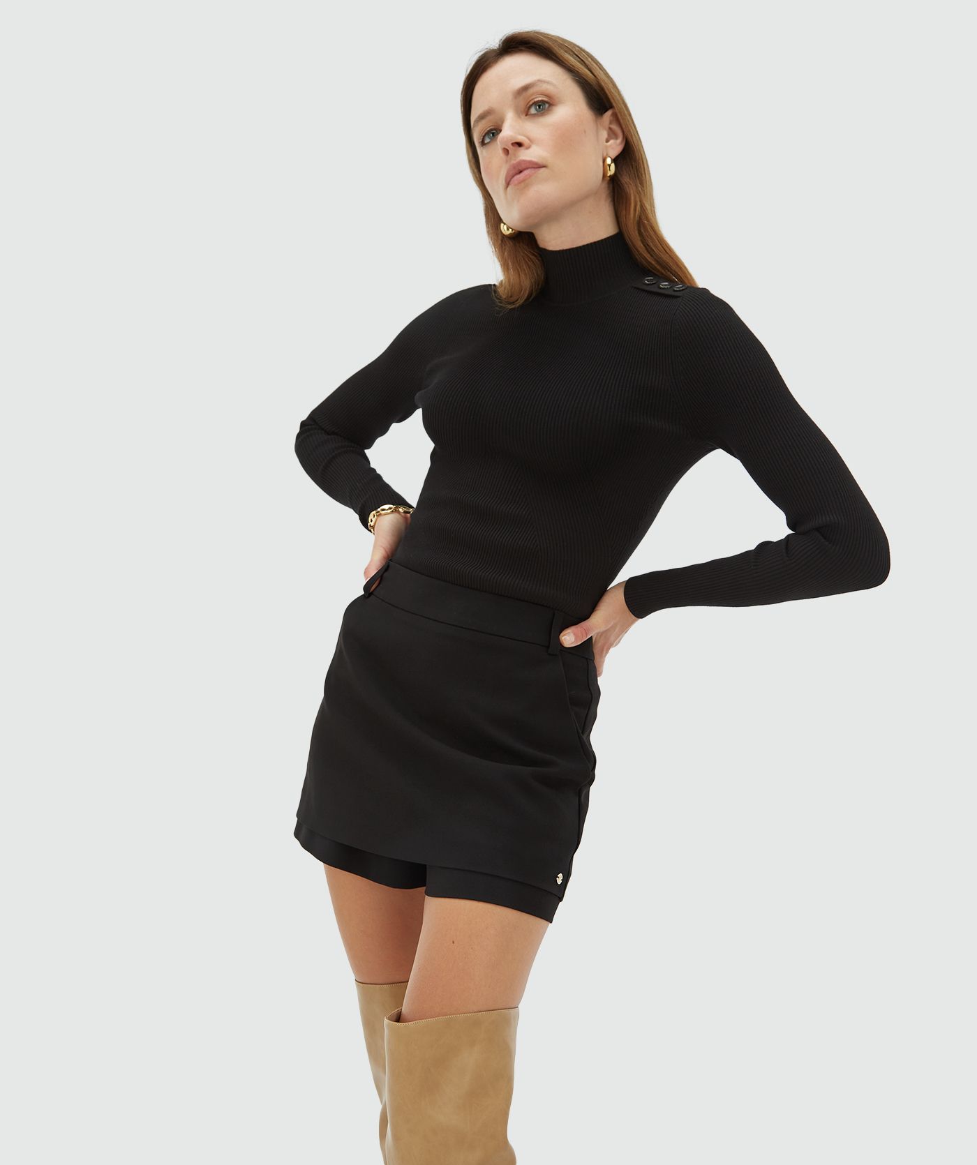KINGSLEY high-waisted skort