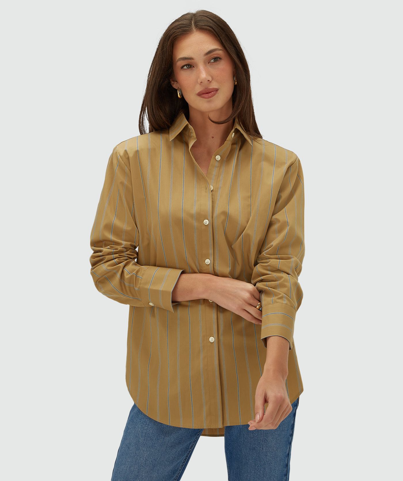 JV-KOLLY oversized striped blouse