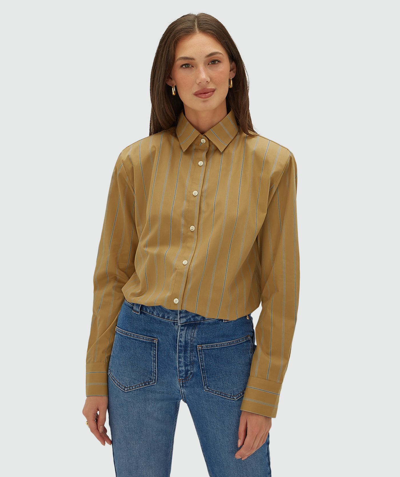 JV-KOLLY oversized striped blouse
