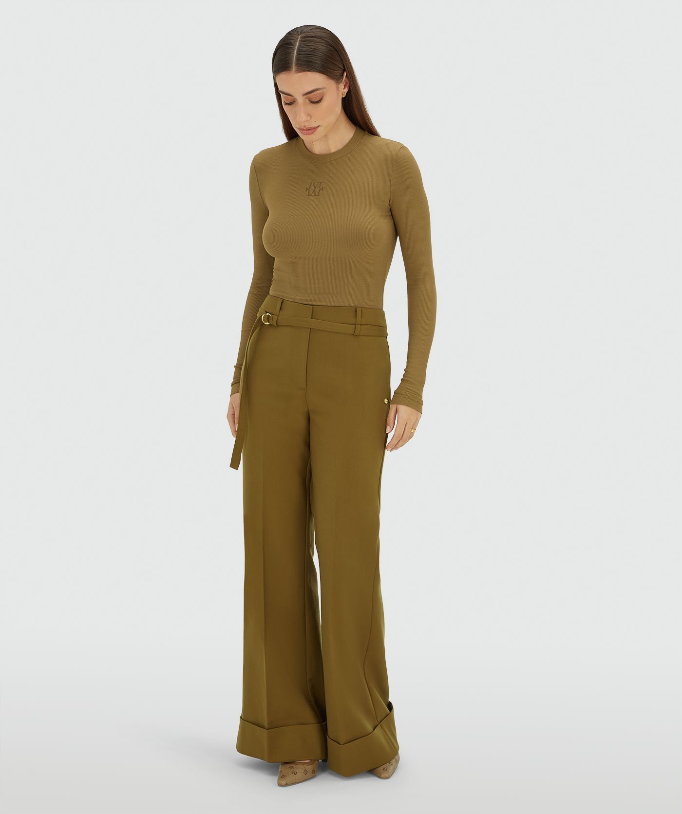 JV-KORIEN mid rise flared pantalon