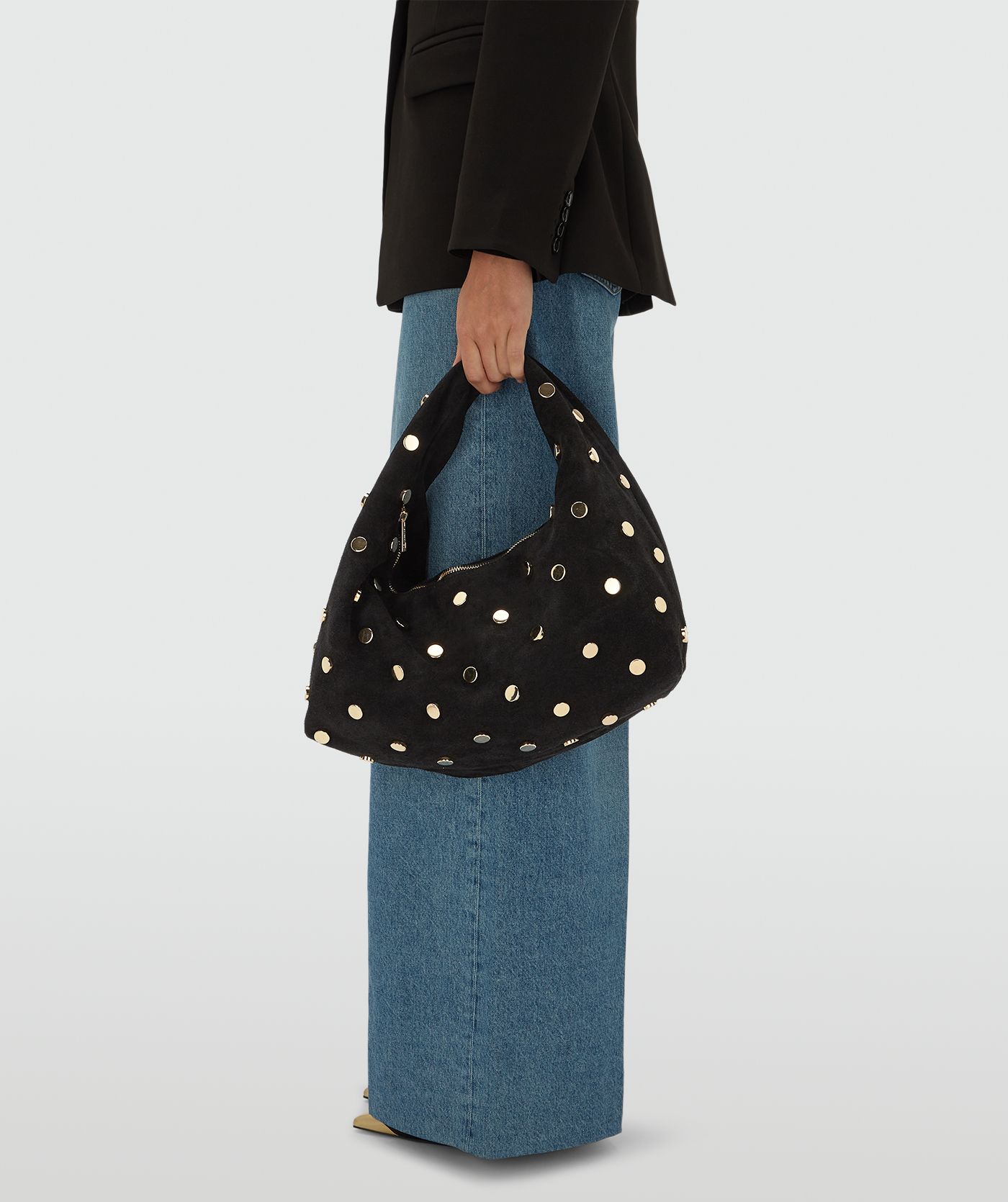 JV-LENA suede bag with studs