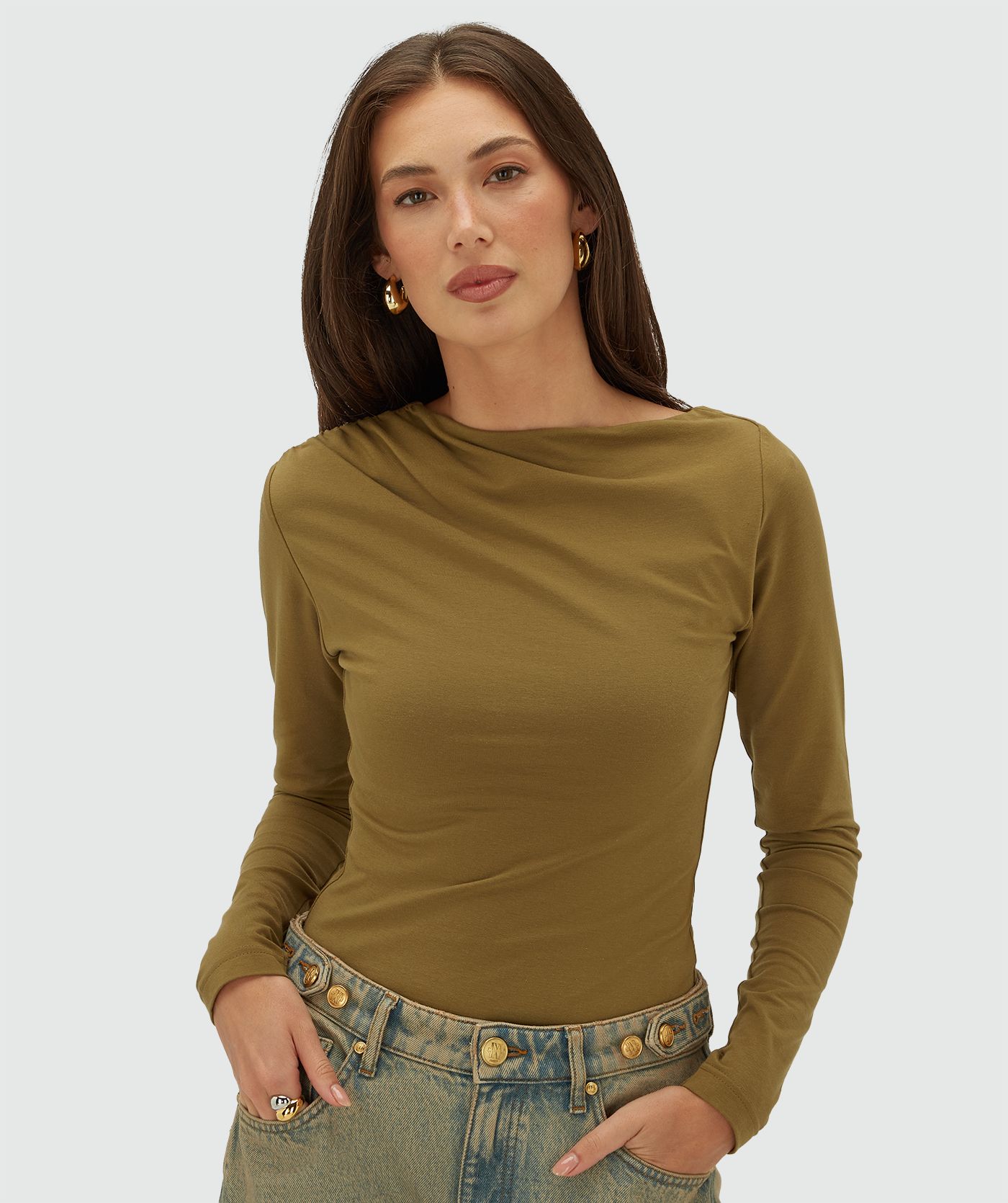 JV-LENIE slim fit top