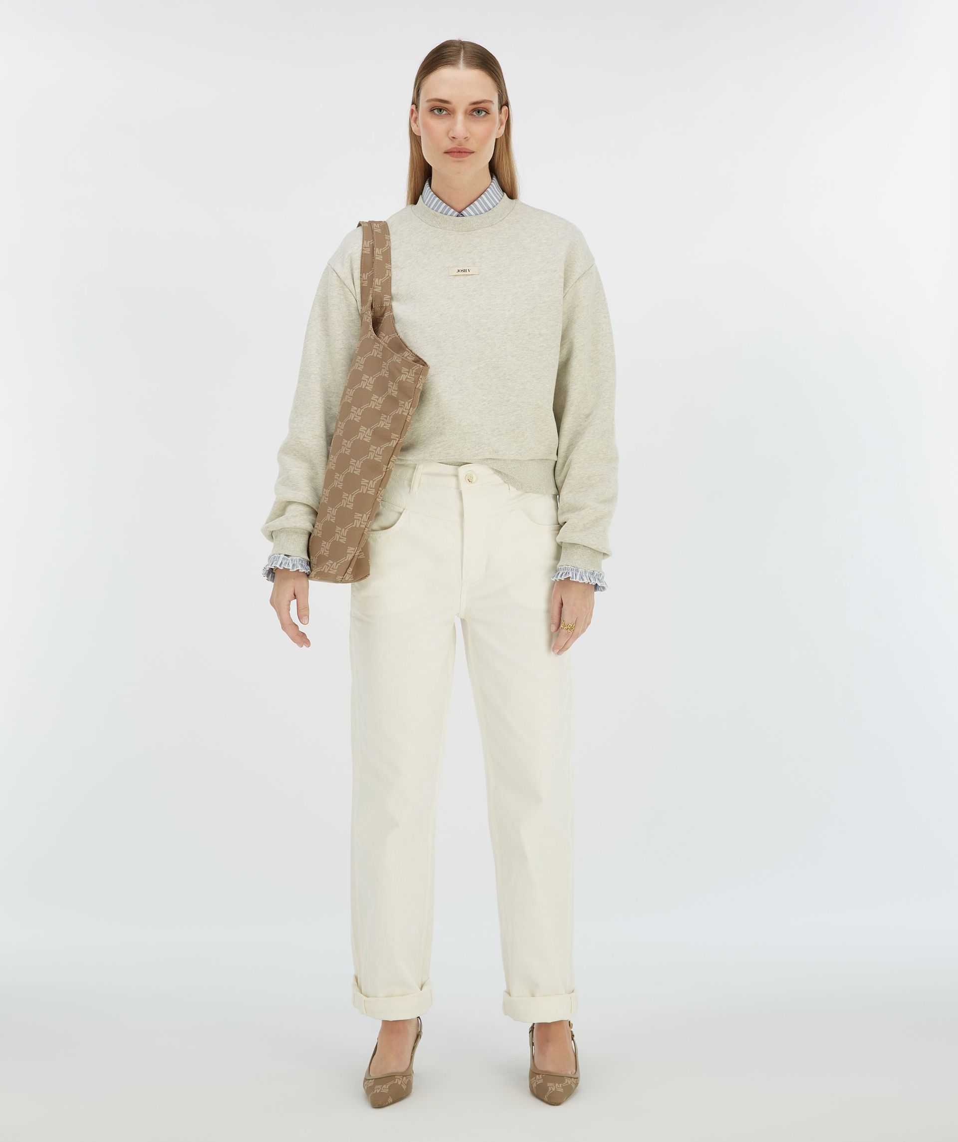 LEONORA shopper met logoprint
