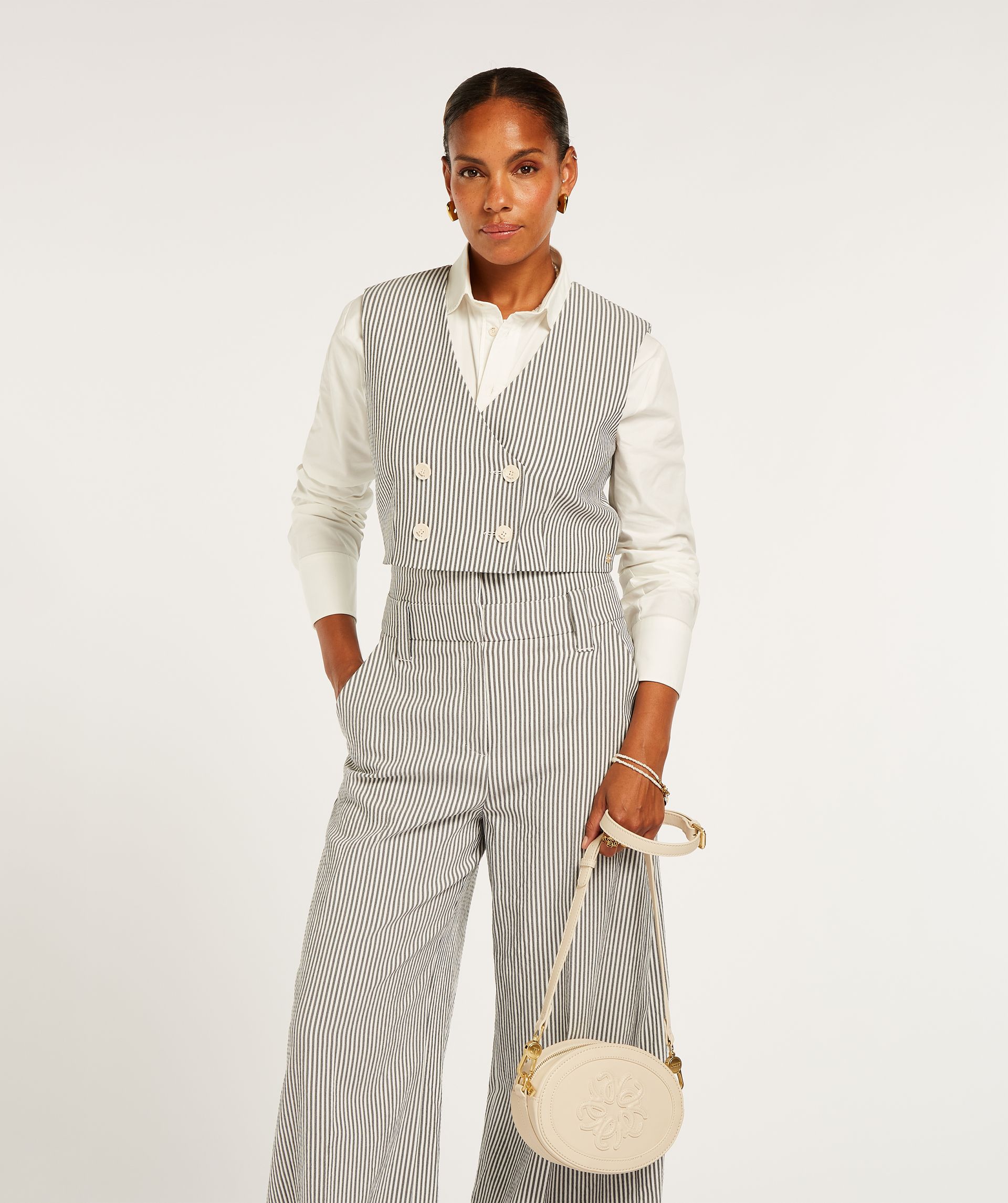 LEVA cropped waistcoat