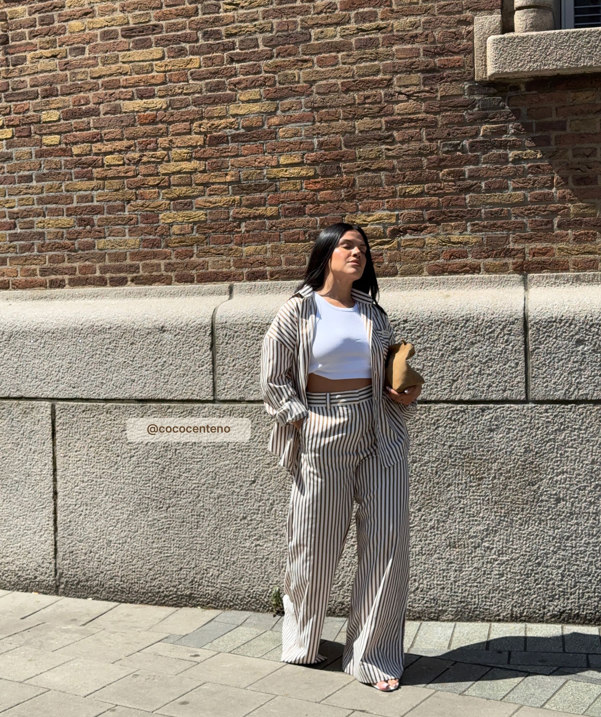 LEXX oversized striped blouse