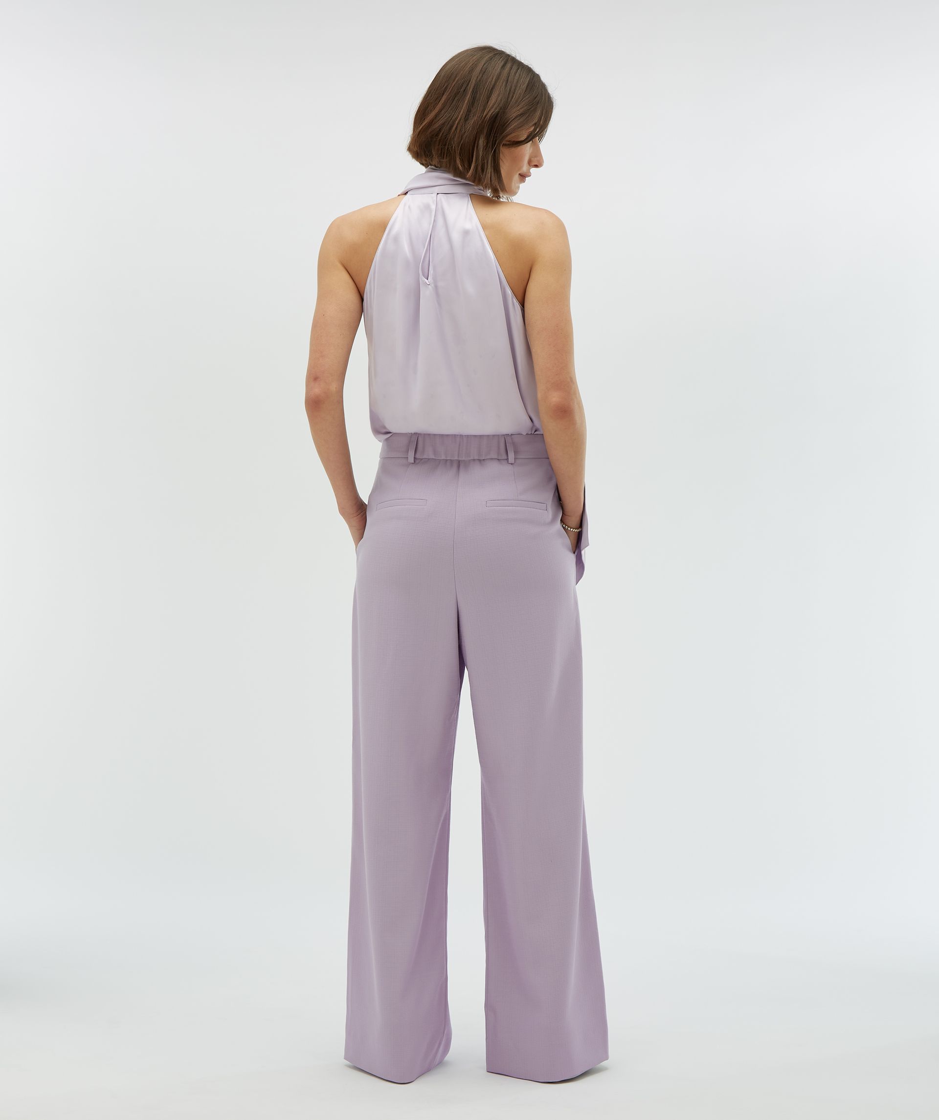 LIA high waist wide leg pantalon