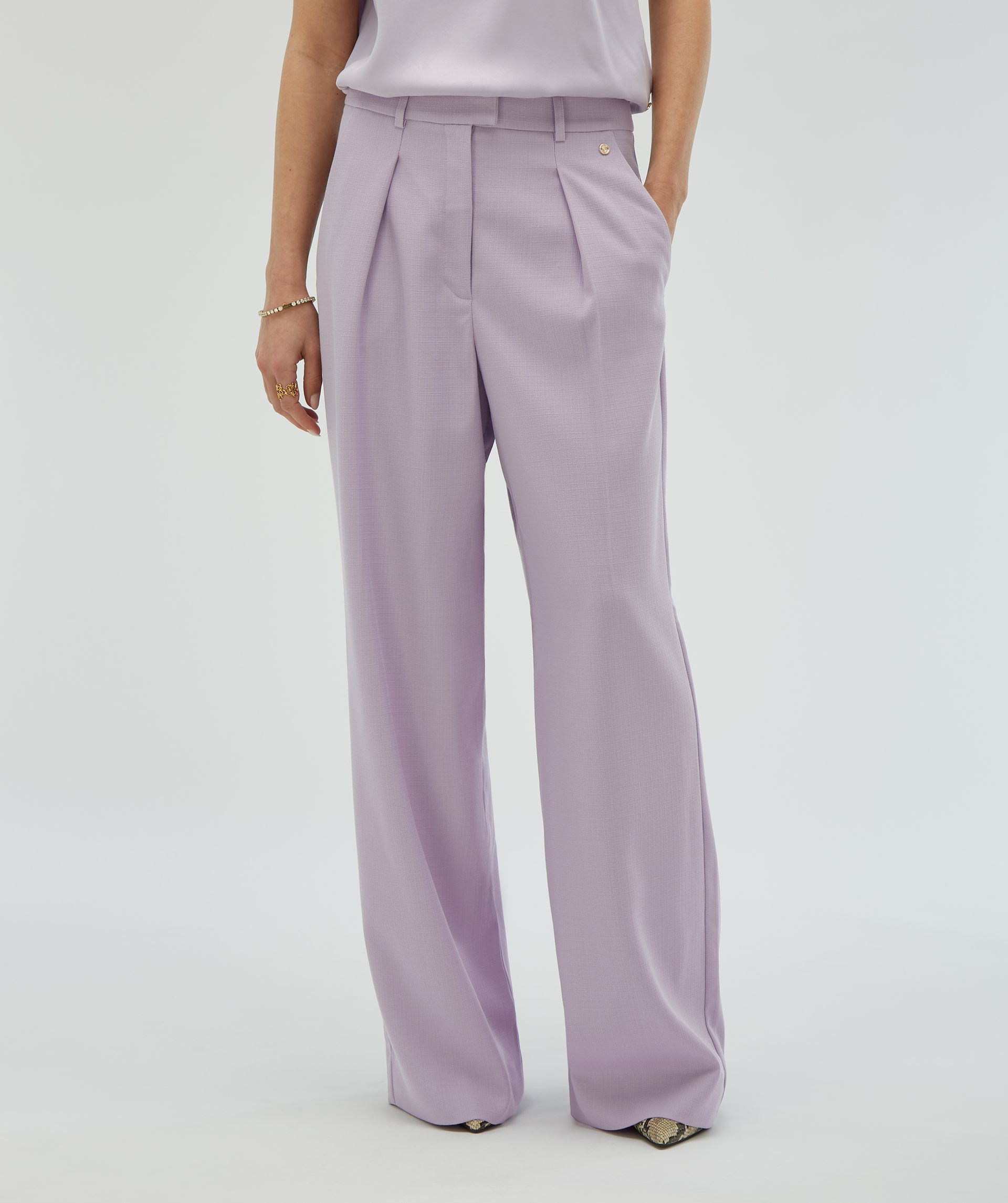LIA high waist wide leg pantalon