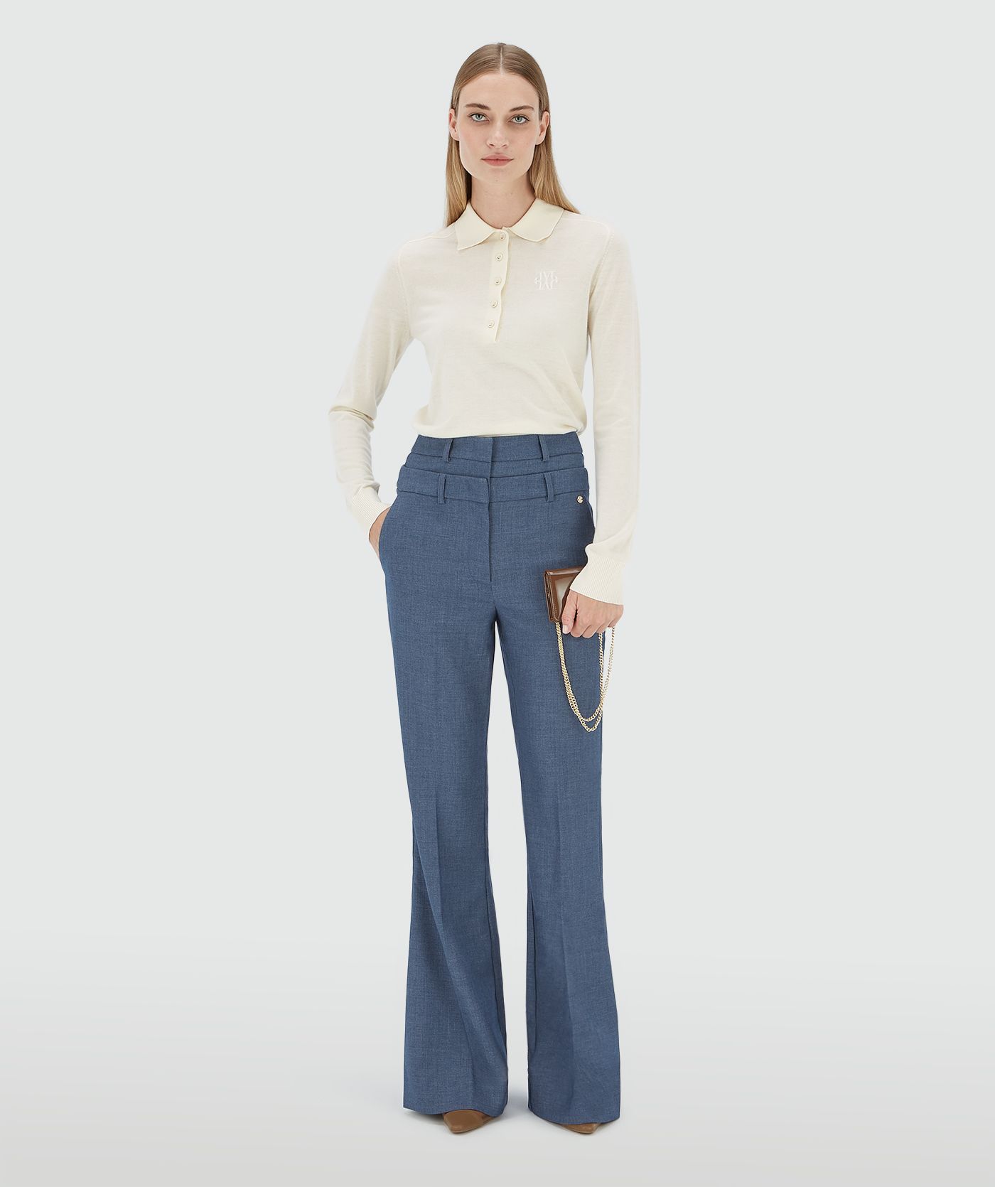 LIORA high waisted flared pantalon