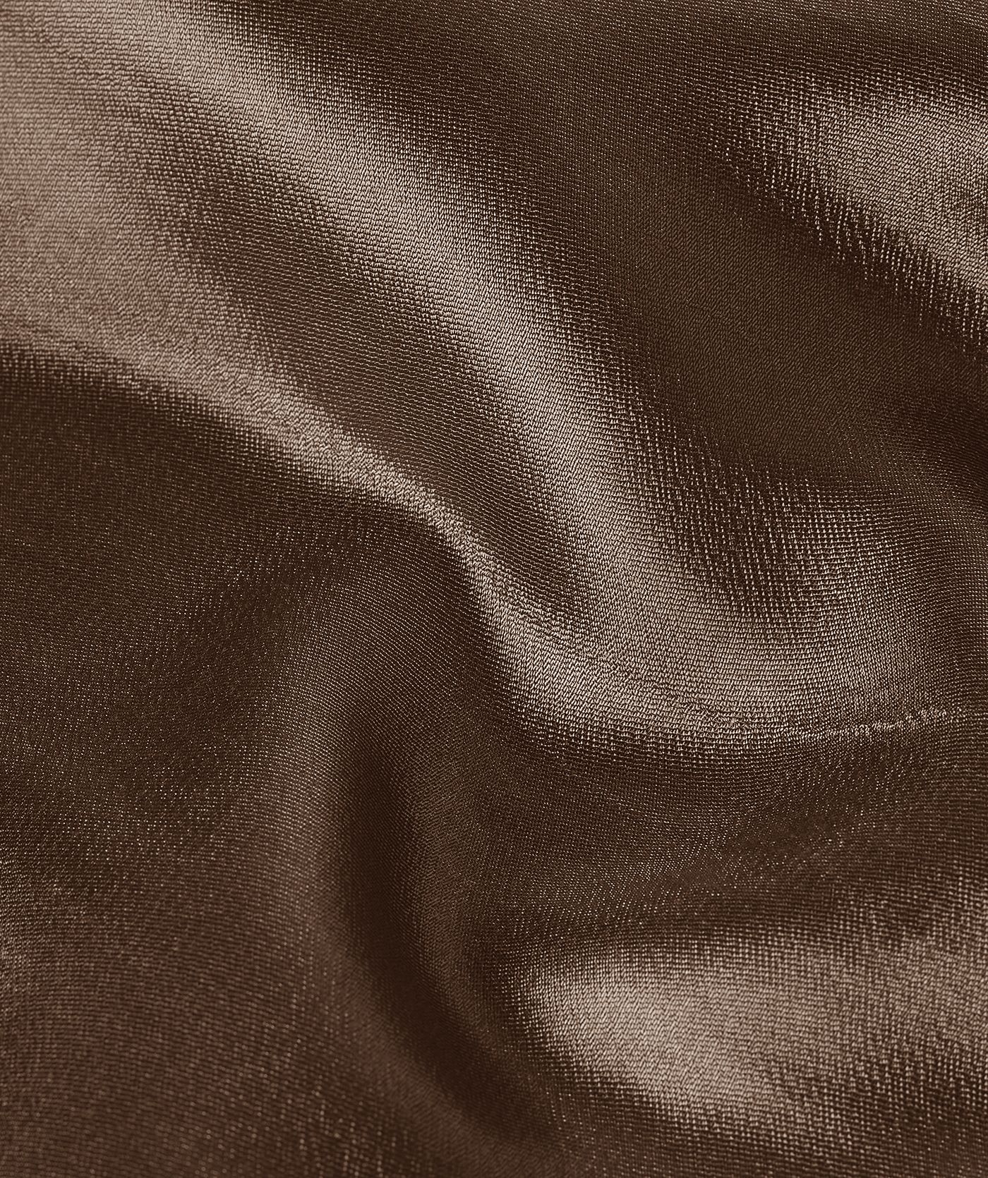 Close-up van de satijn look in de kleur Brown