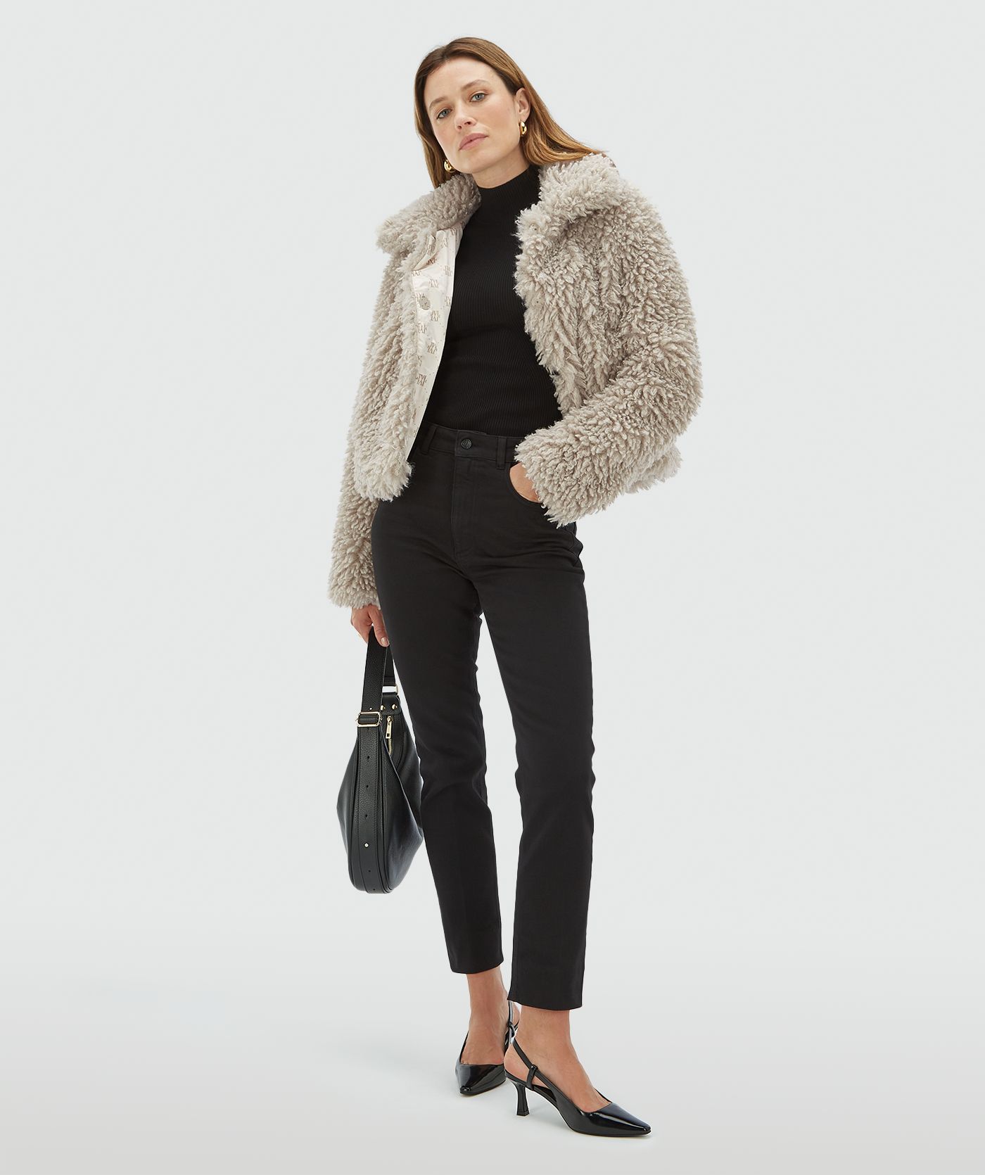 LISA boxy fit fluffy coat