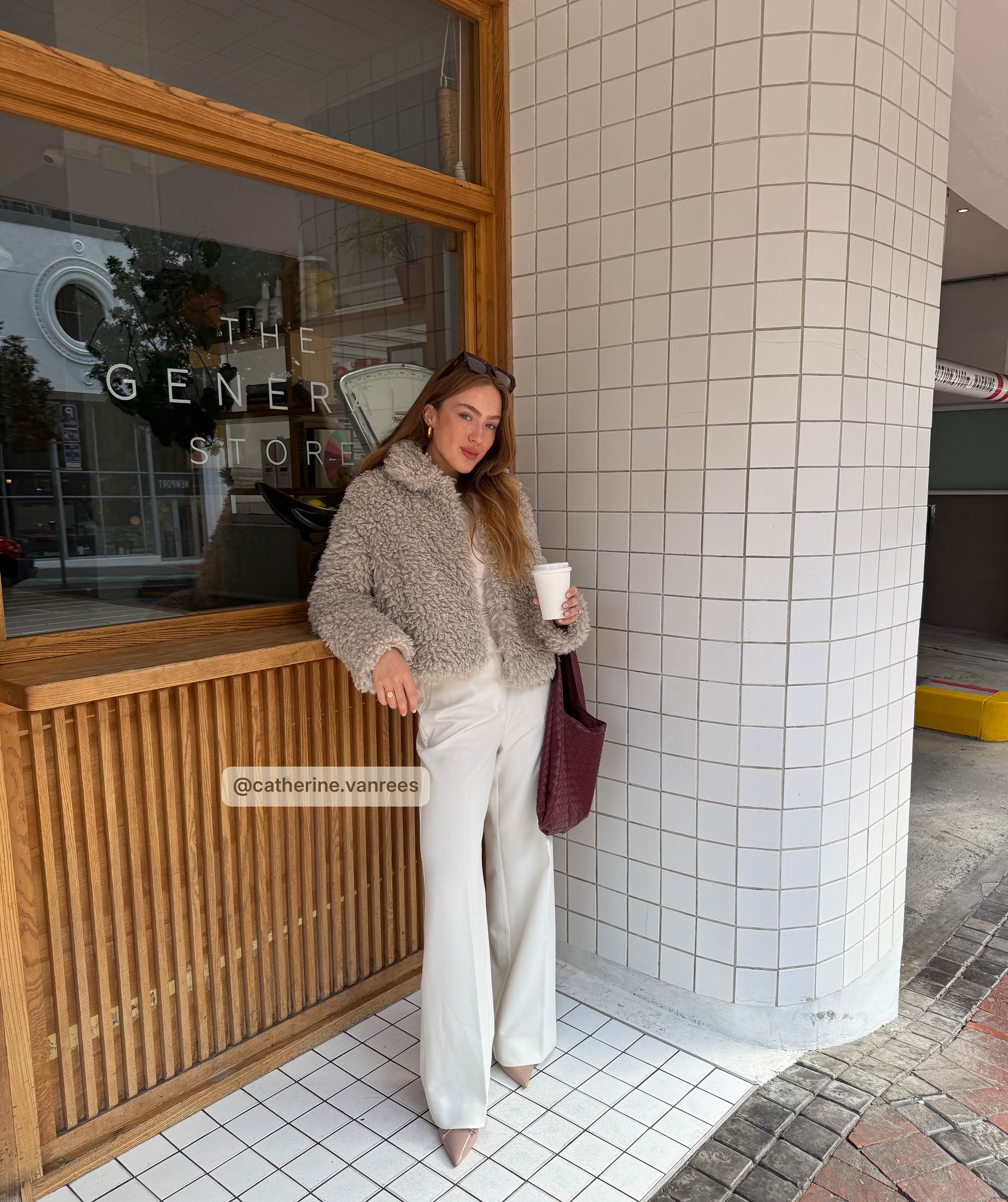 LISA boxy fit fluffy coat