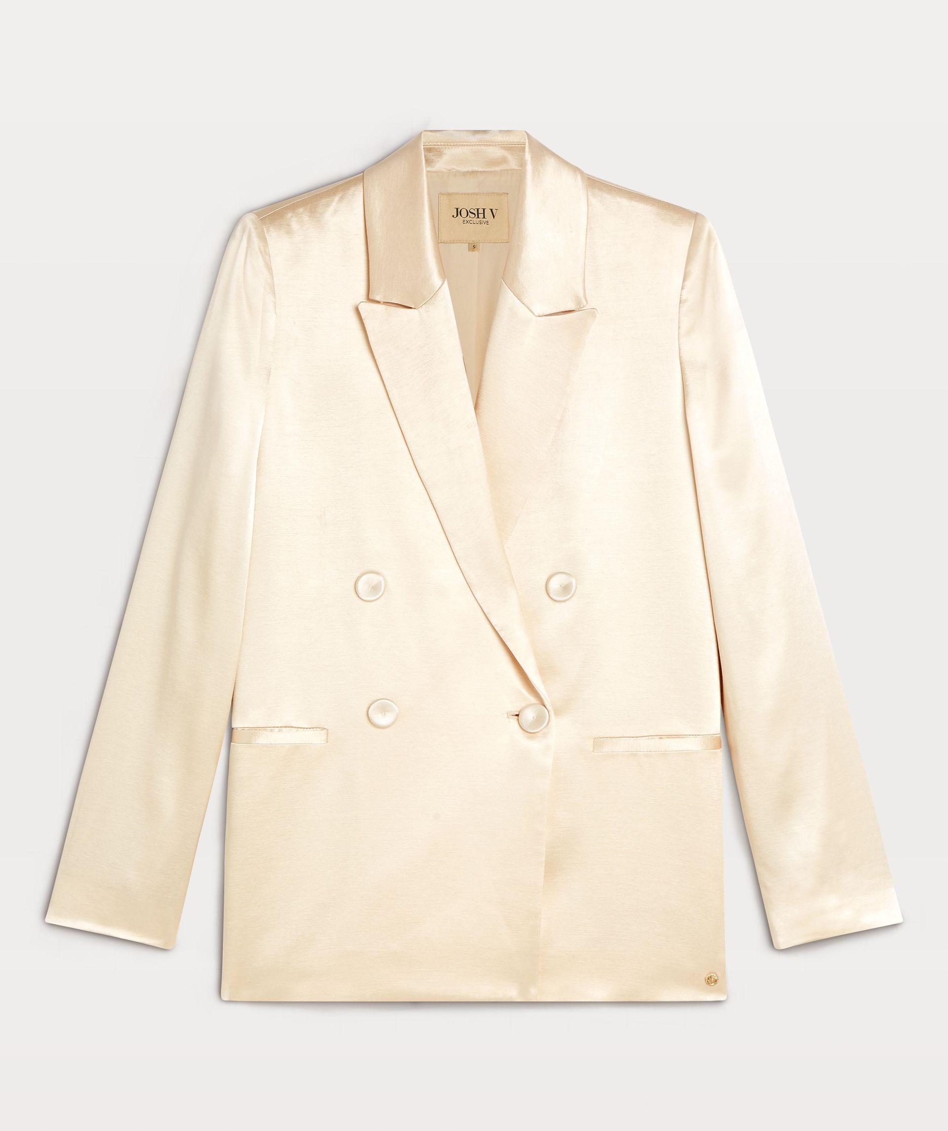 LOLITA straight fit blazer in satijn look