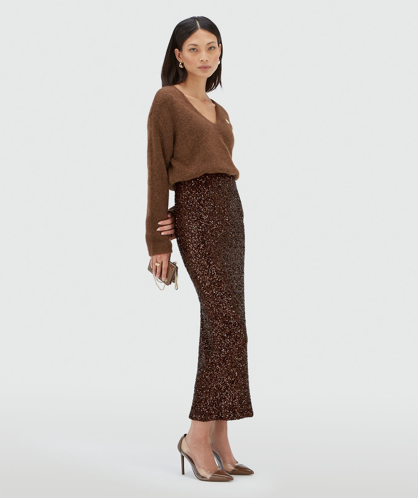 LONNE midirok met pailletten