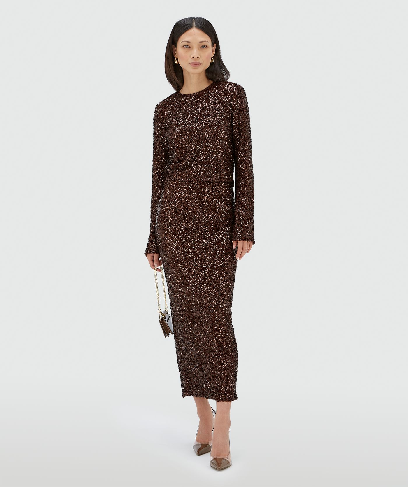 LONNE midirok met pailletten