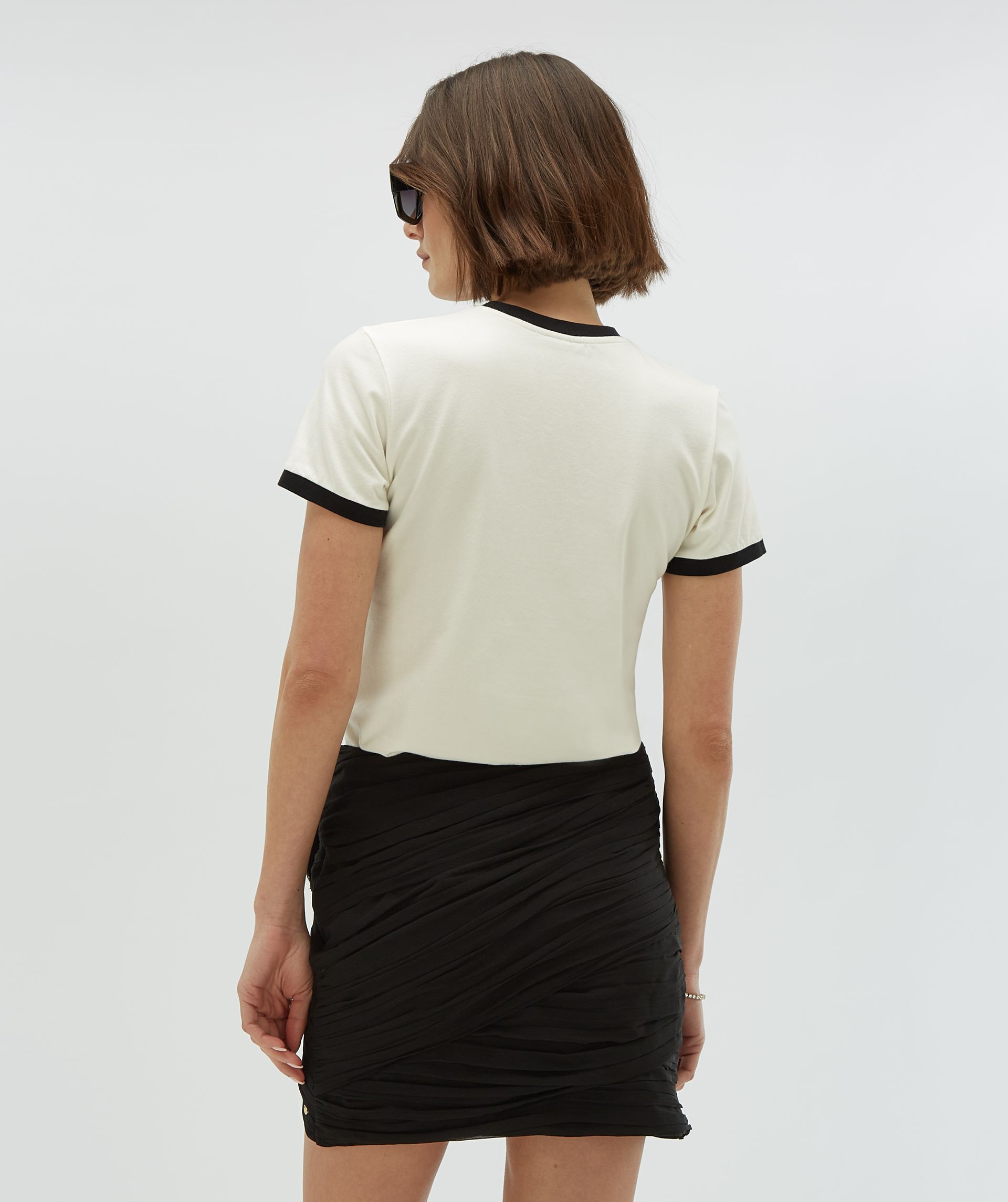 LOREN fitted T-shirt met logo