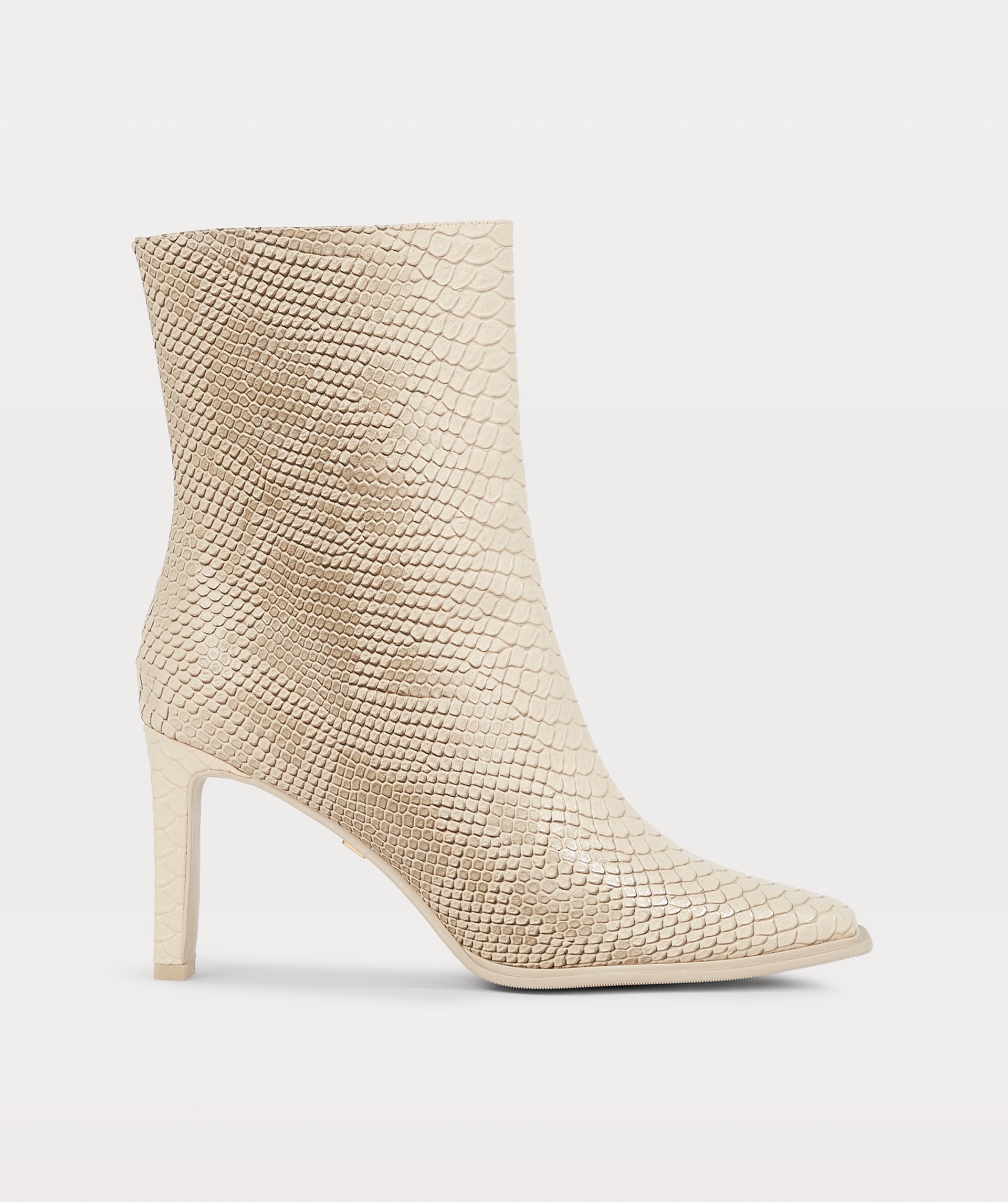 LORNA ankle boots with snake print