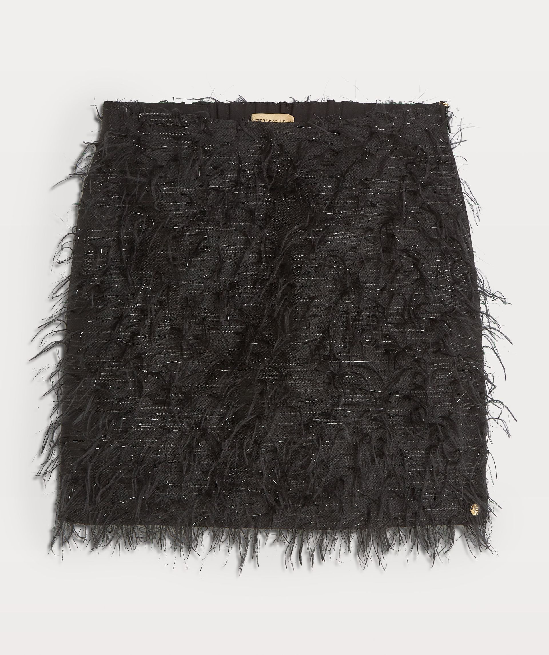 LOUKA high rise mini rok met lurex