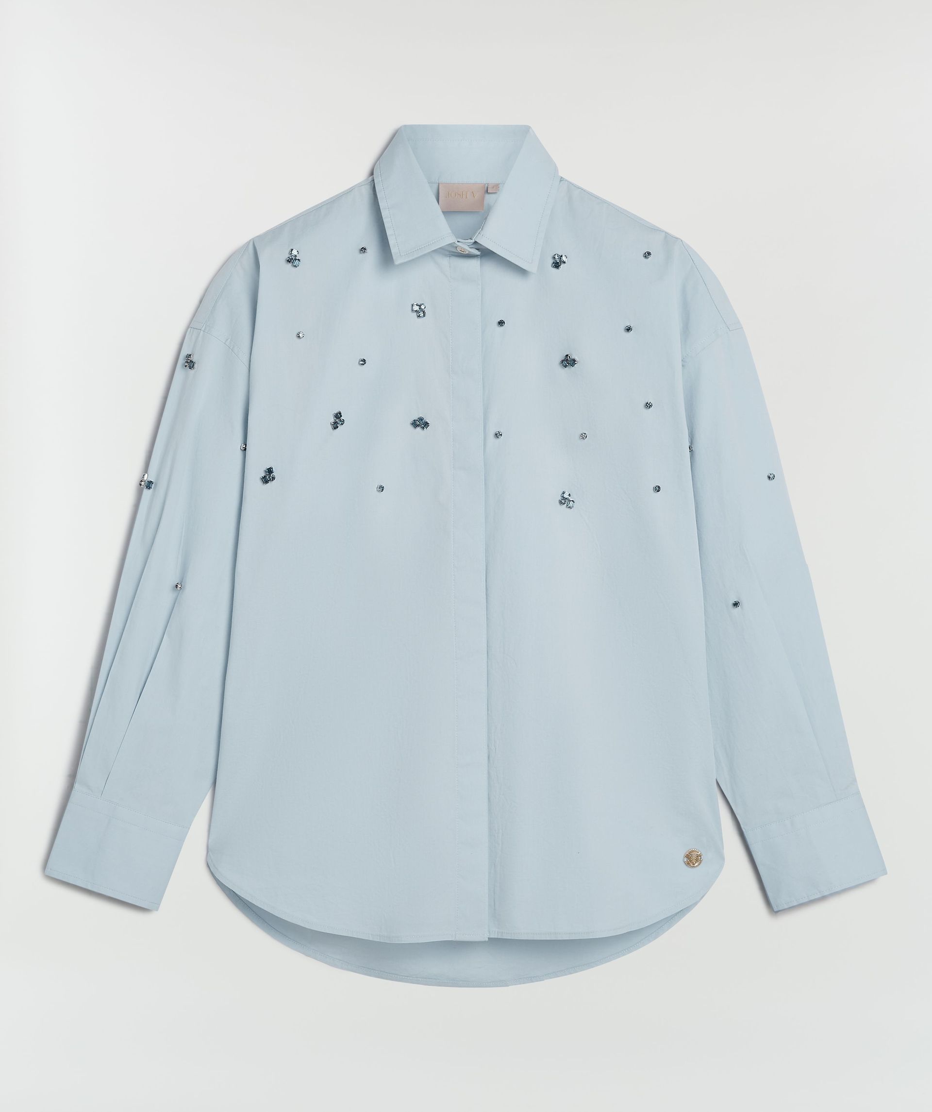 LOVA oversized blouse met sierstenen