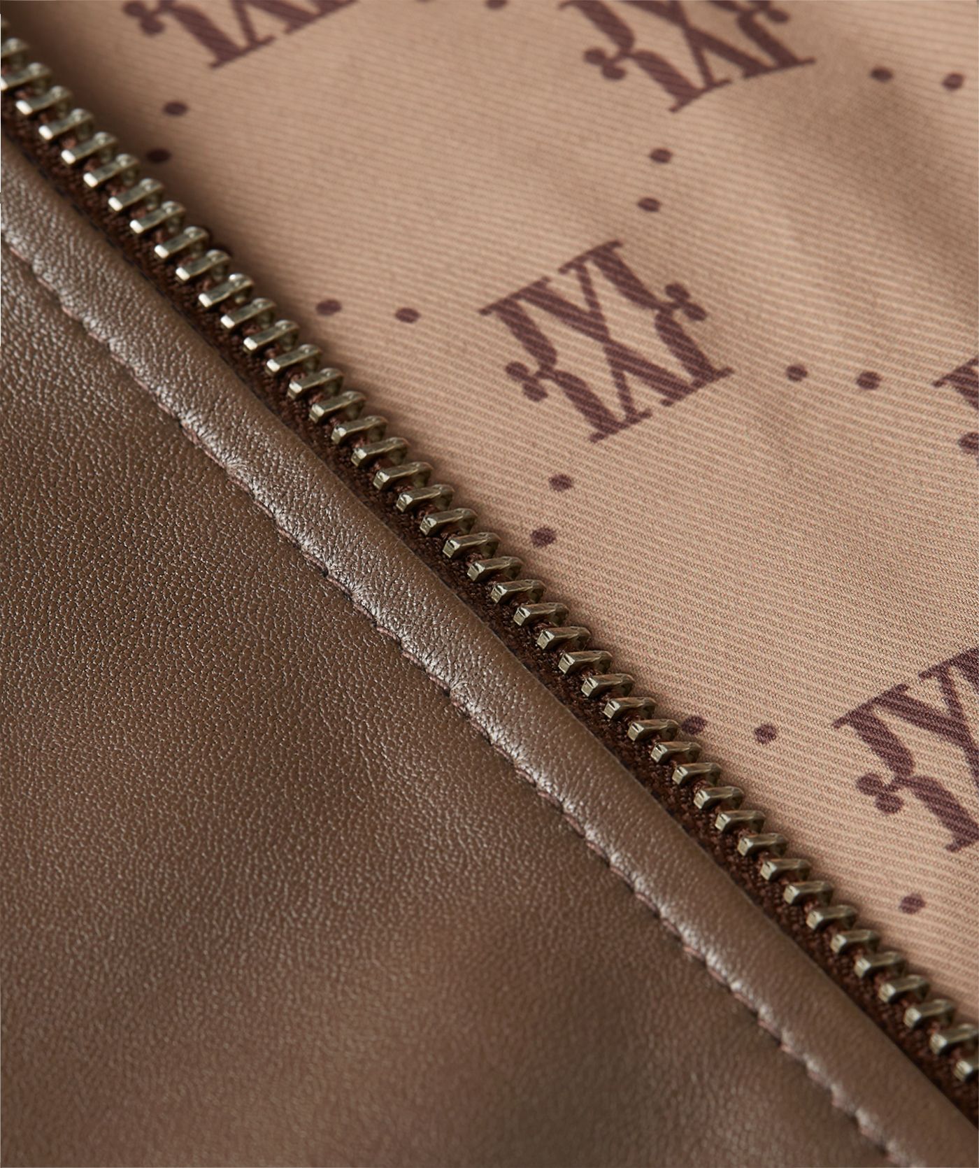 LUA regular fit jacket van leer