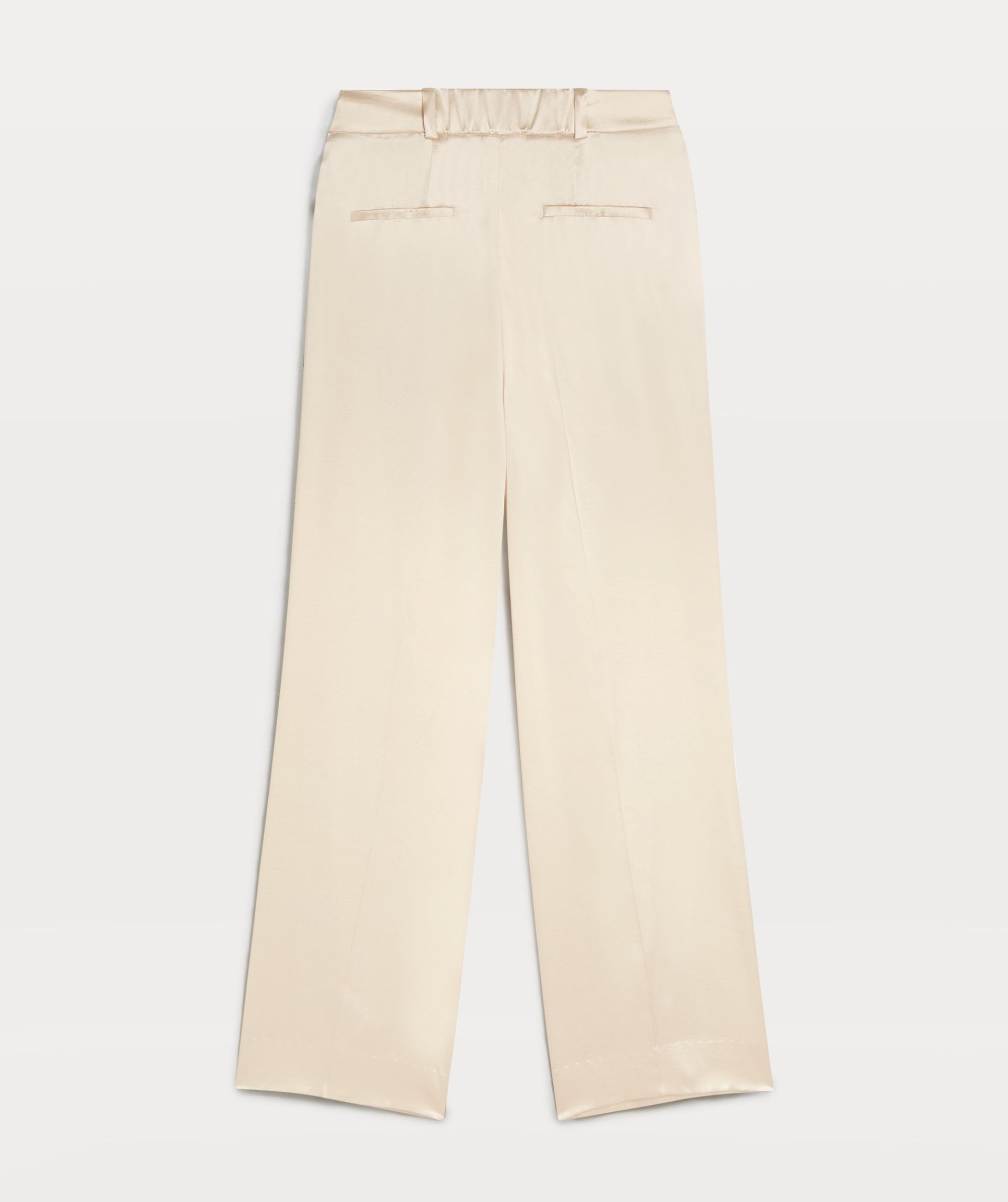 LYZZA wide leg pants in satin look - Ecru - JOSH V | Official online shop