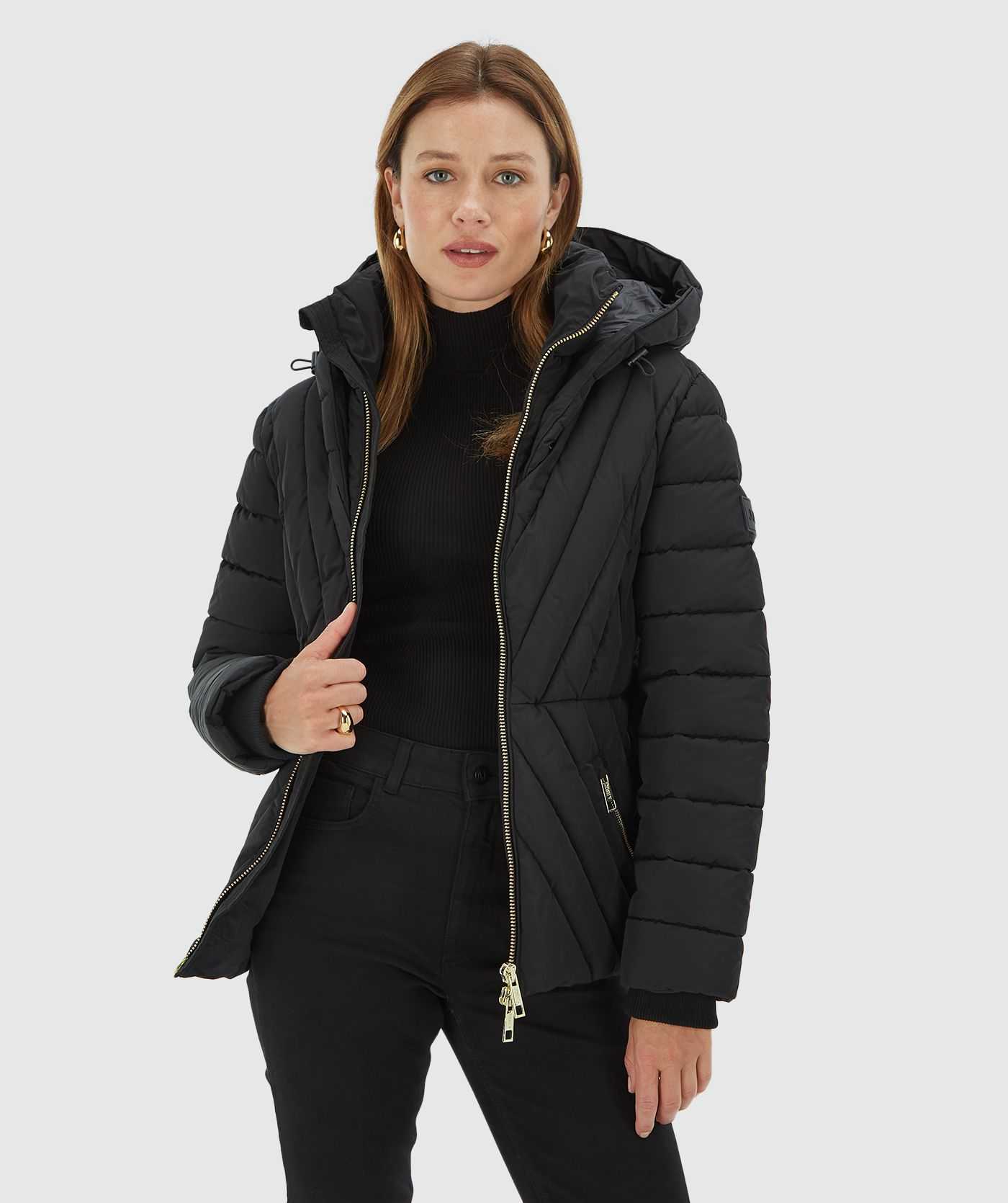 MARIETTA fitted puffer coat