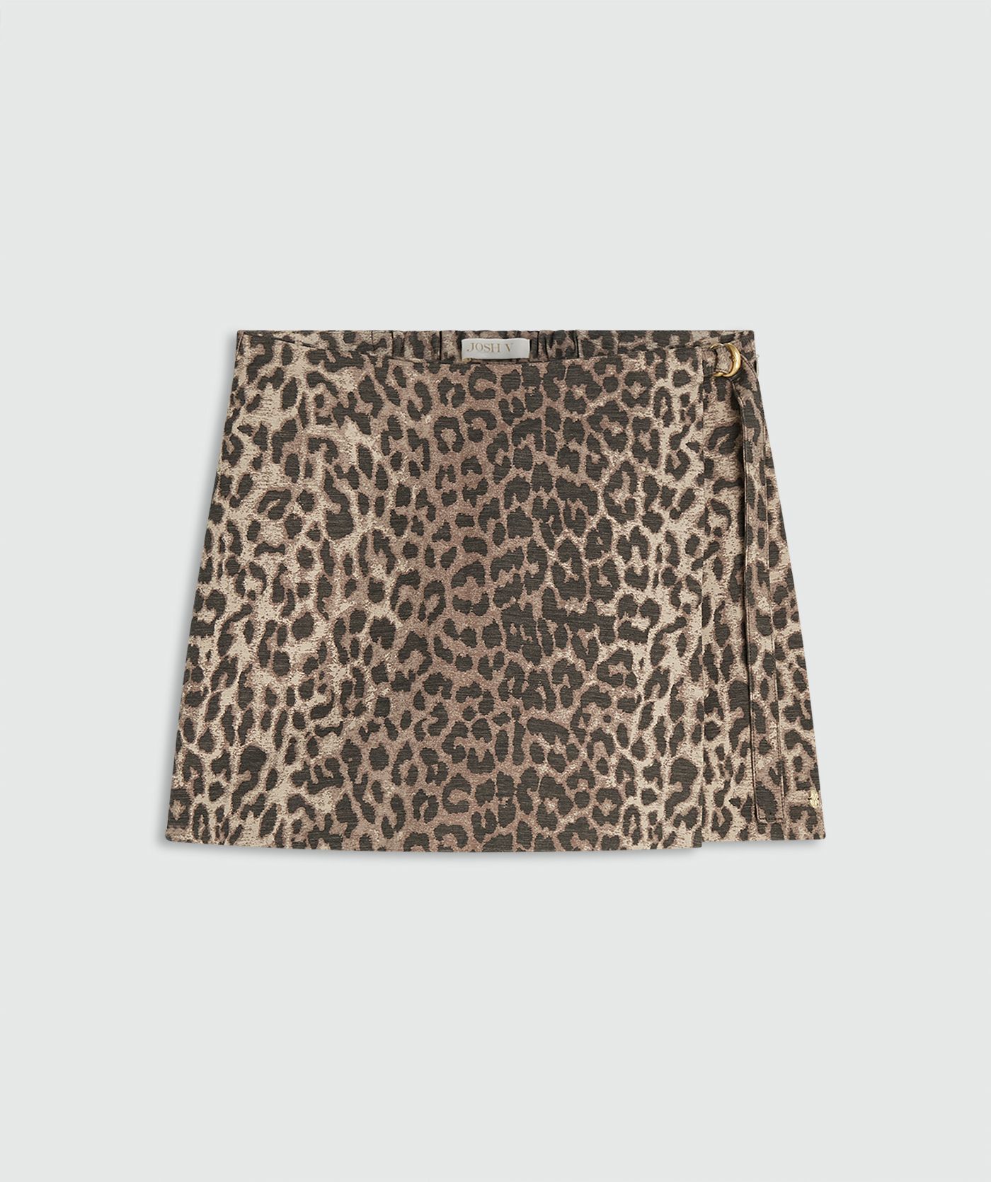 JV-MAVEN regular fit skort met leopard print