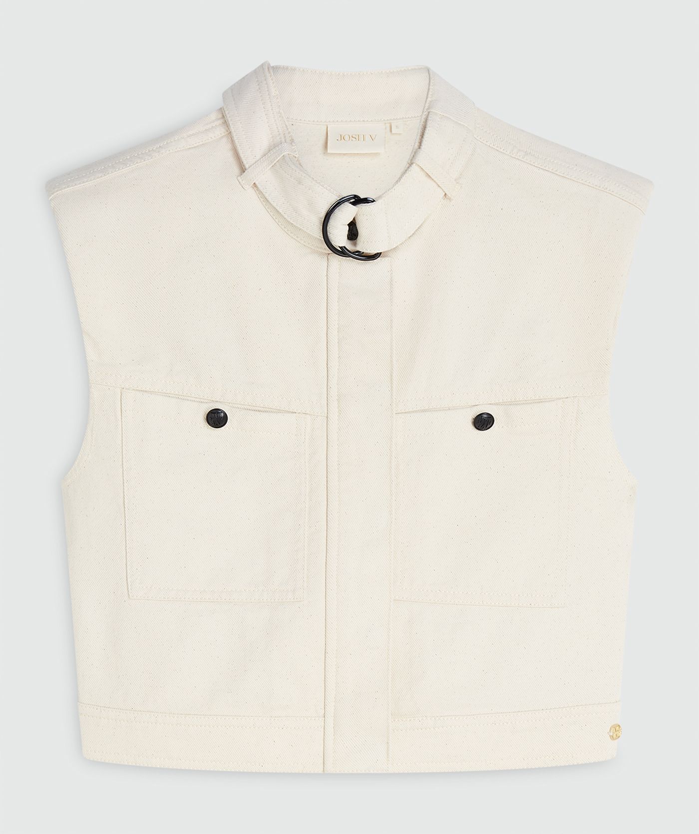 MAXWELL oversized gilet Ecru l JOSH V | Official online shop