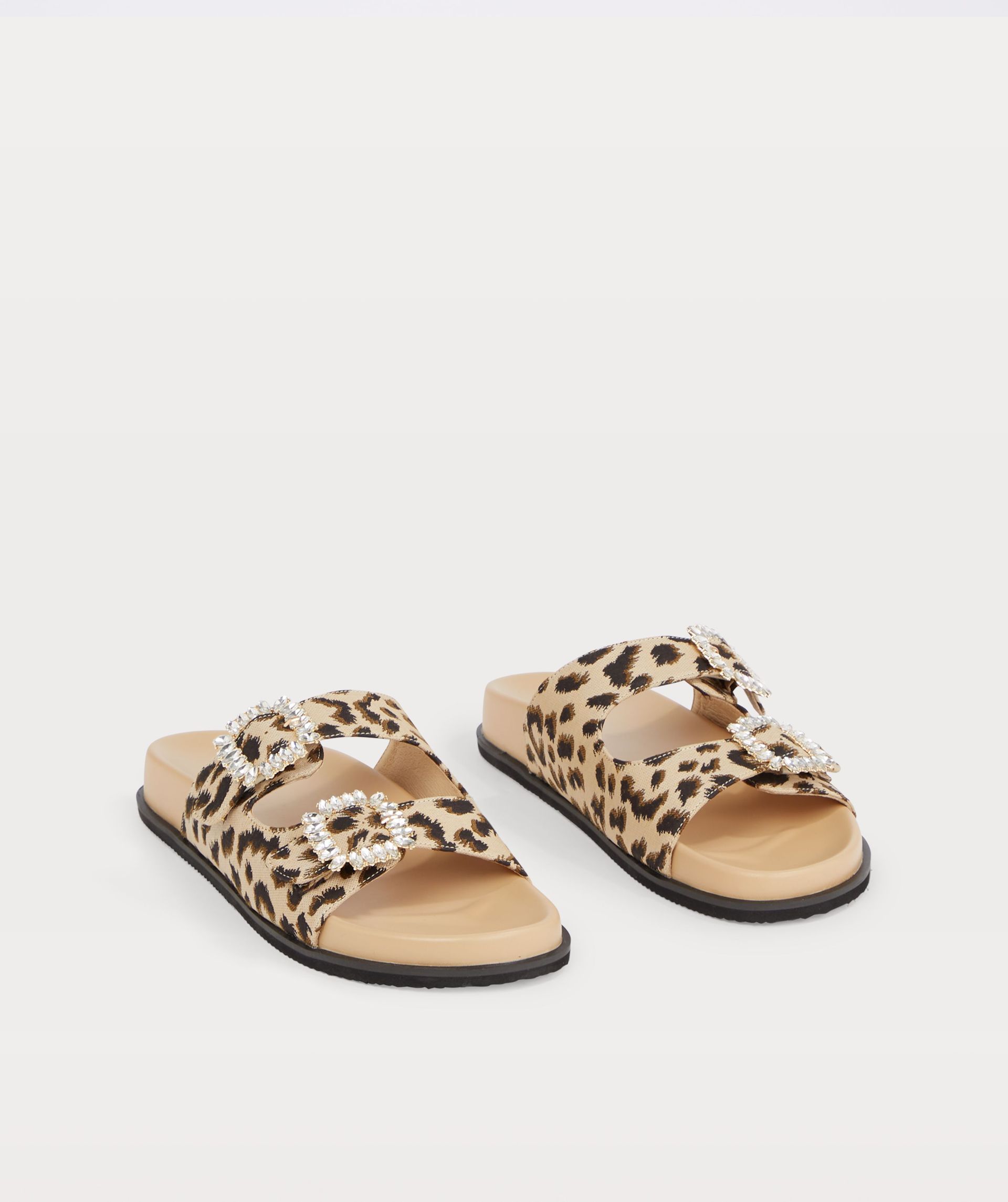 MECIA sandalen met leopard dessin