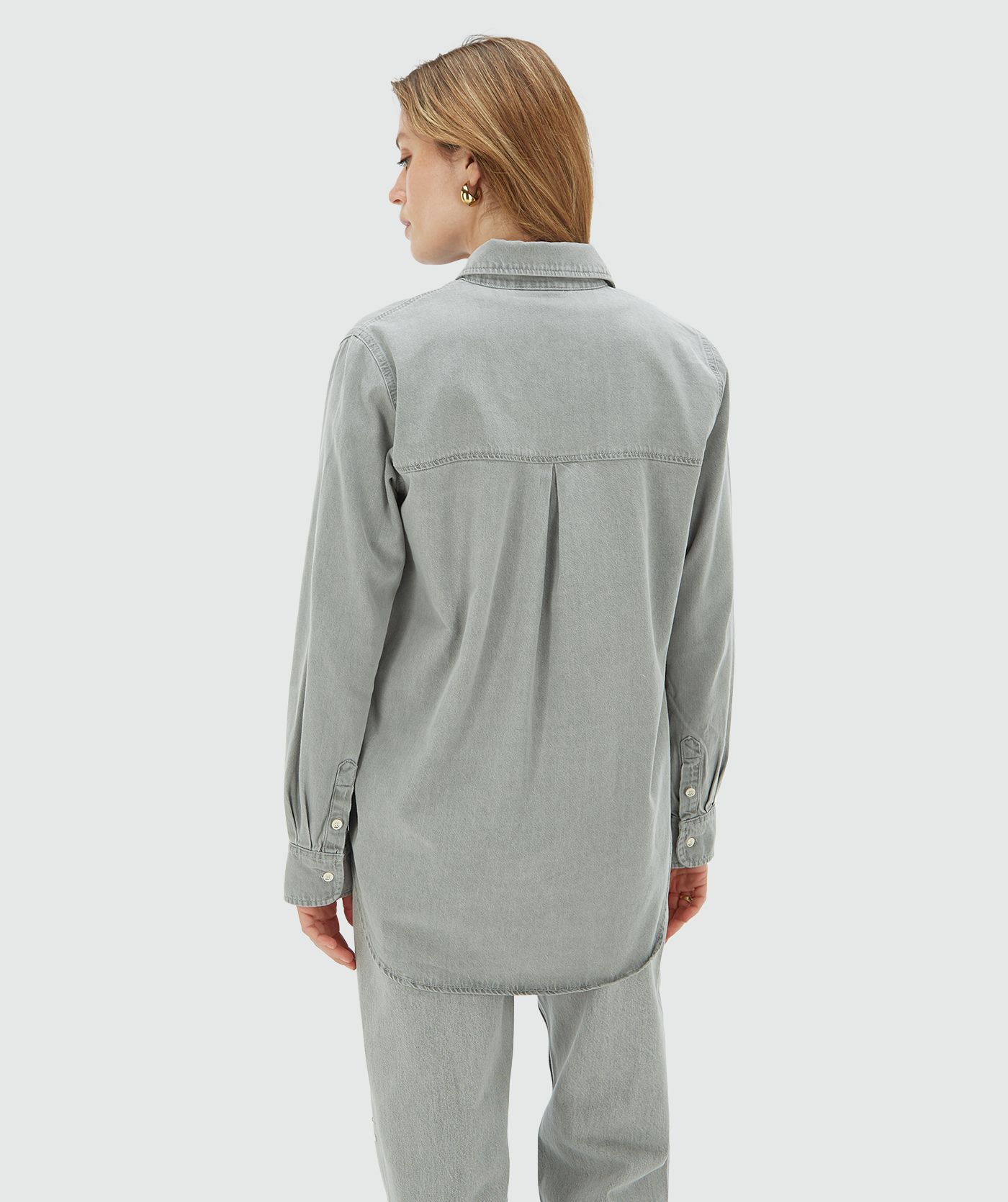 MEGGY straight fit denim blouse