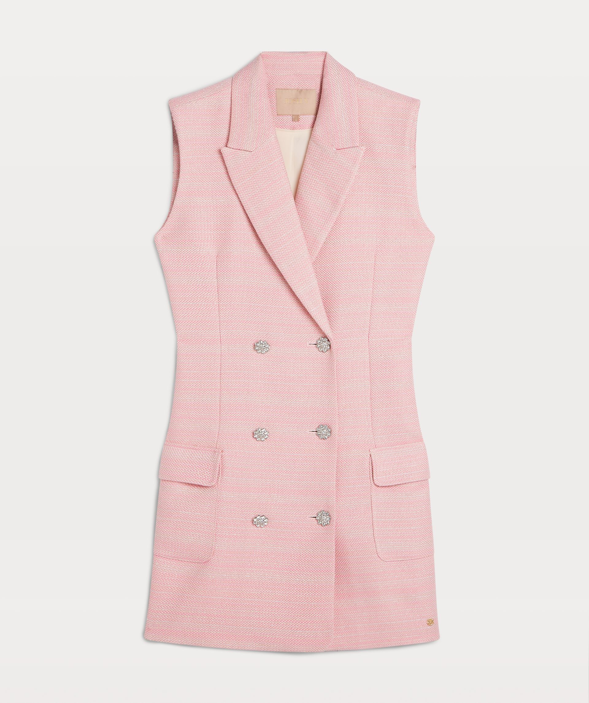 MINOU regulärer passform blazer kleid mit lurex