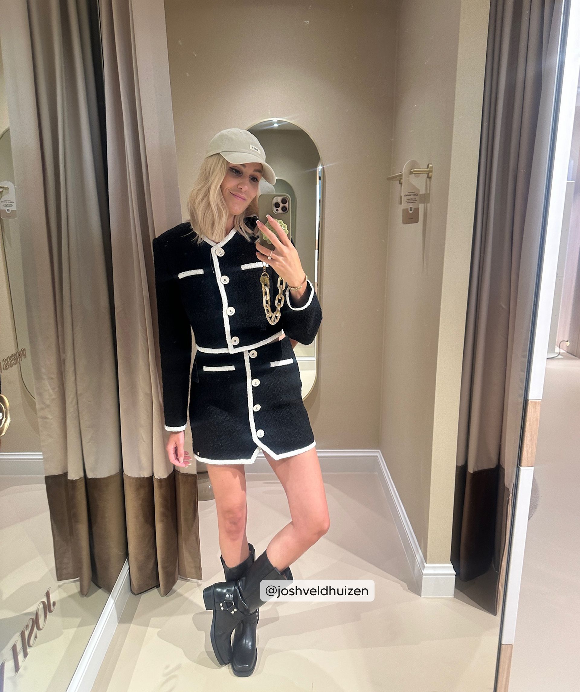 MONICA cropped boucle blazer 