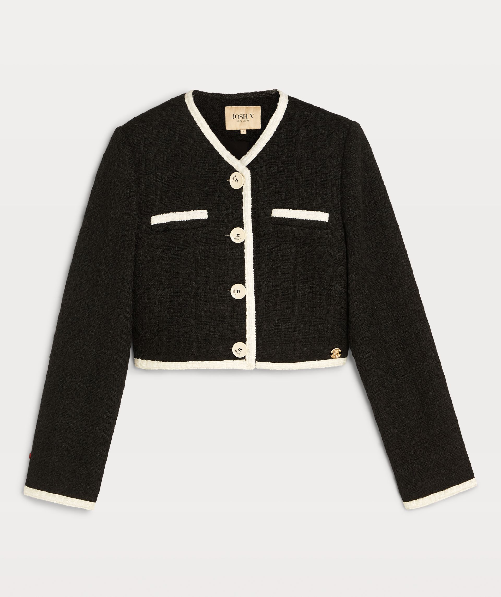 MONICA cropped boucle blazer 