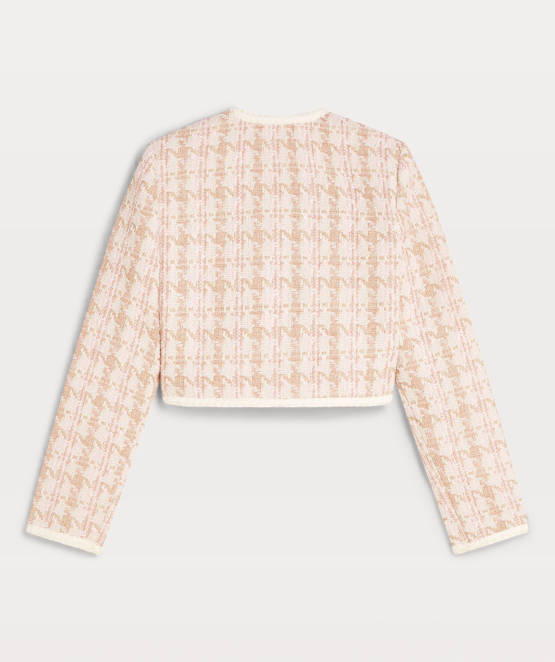 MONICA cropped bouclé blazer met glitter